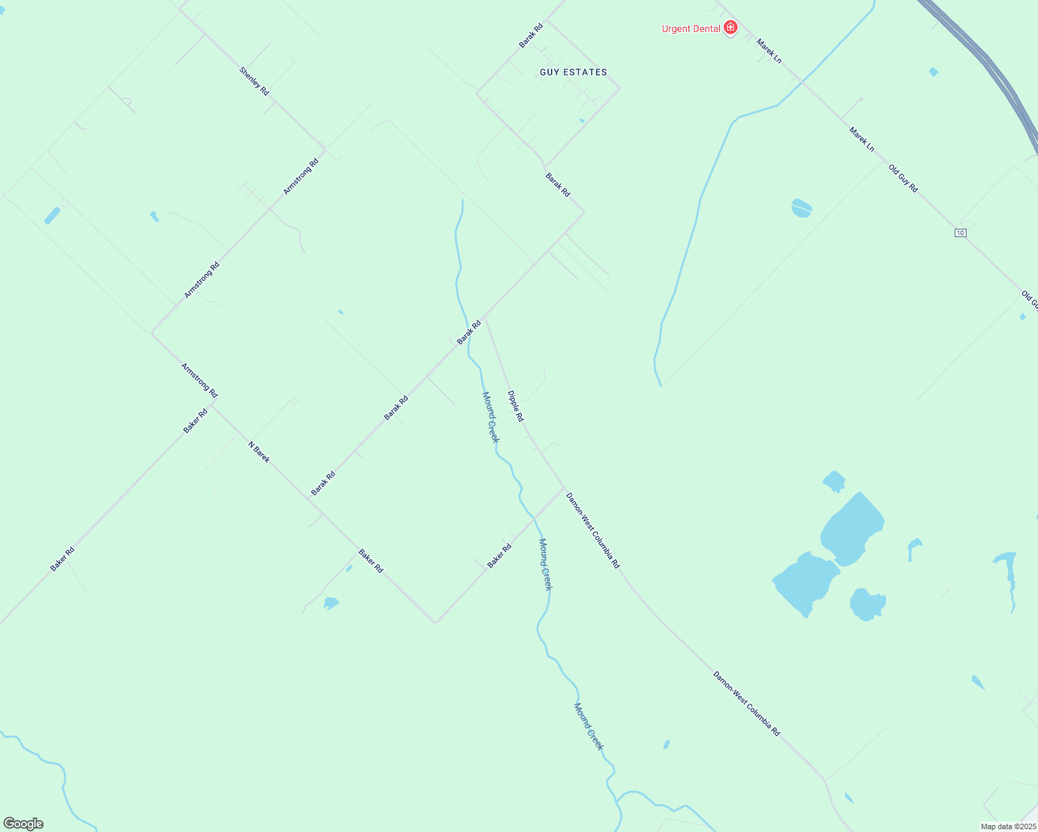 map of restaurants, bars, coffee shops, grocery stores, and more near Dipple Road in Guy