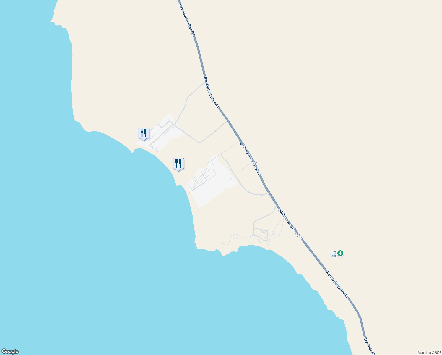 map of restaurants, bars, coffee shops, grocery stores, and more near in Abu Zenima