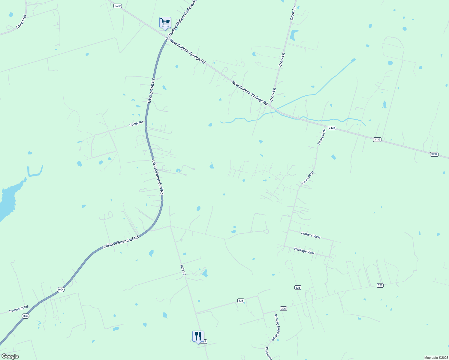 map of restaurants, bars, coffee shops, grocery stores, and more near 638 Home Crossing in Adkins