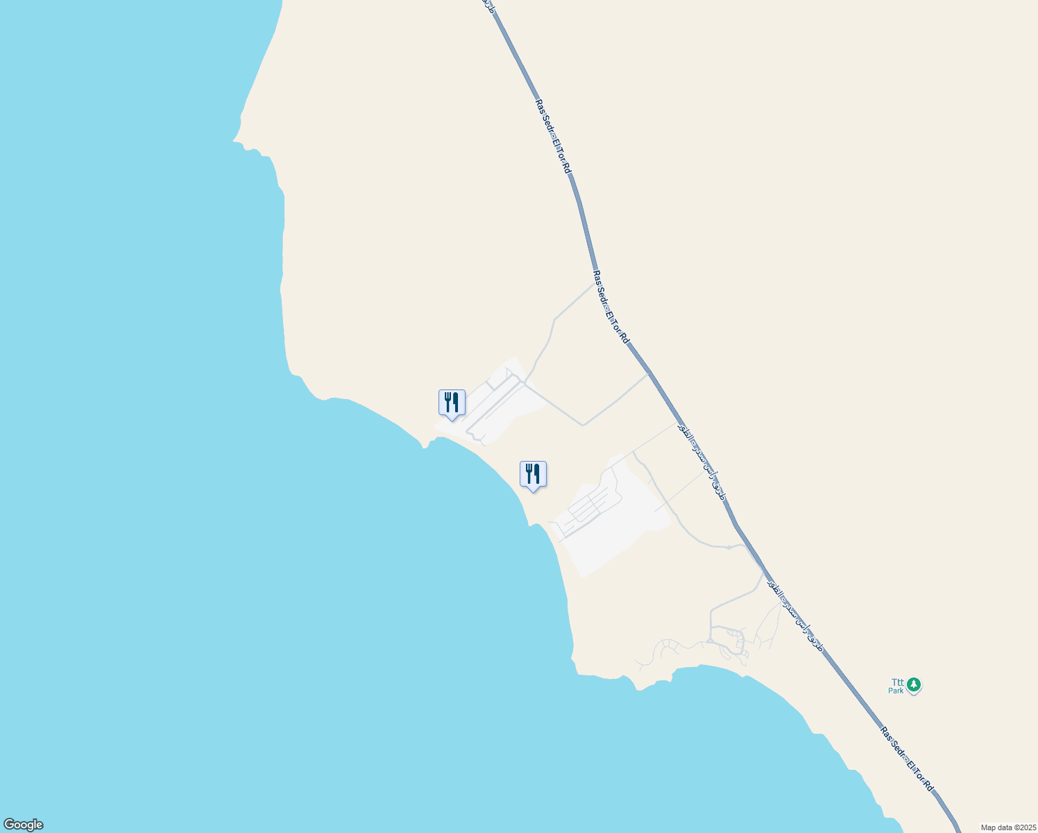 map of restaurants, bars, coffee shops, grocery stores, and more near in Ras Sidr