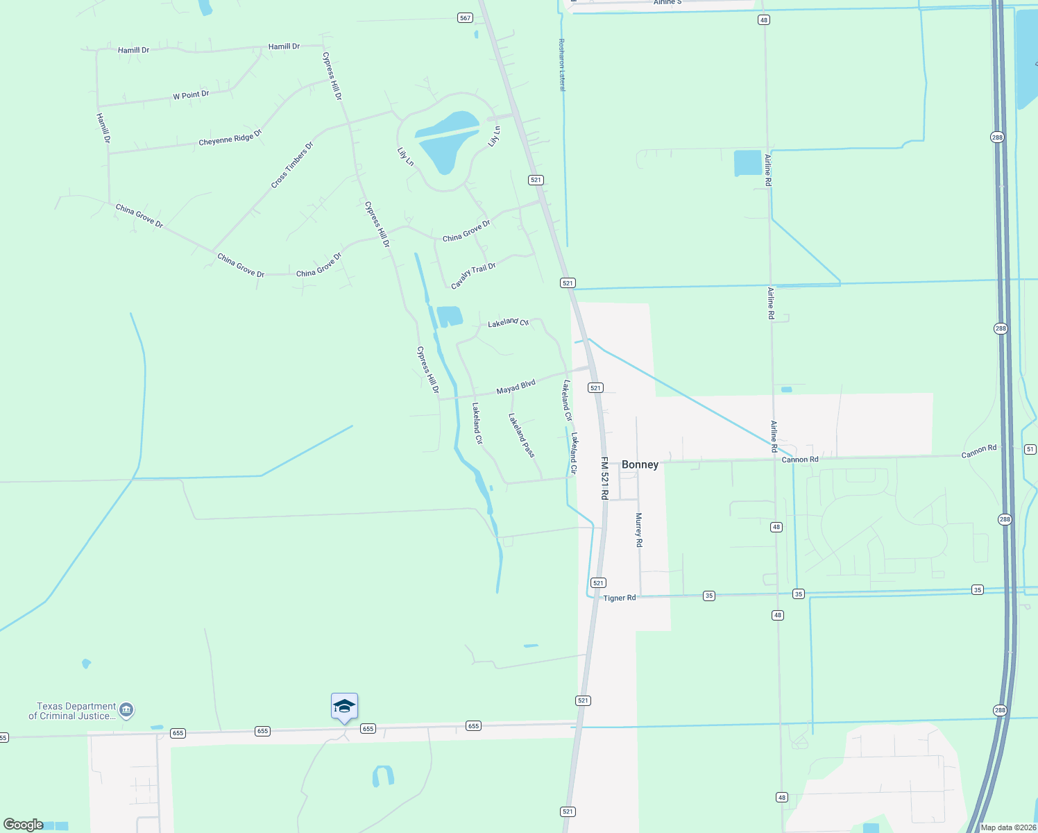 map of restaurants, bars, coffee shops, grocery stores, and more near 350 Hunter Ct in Rosharon