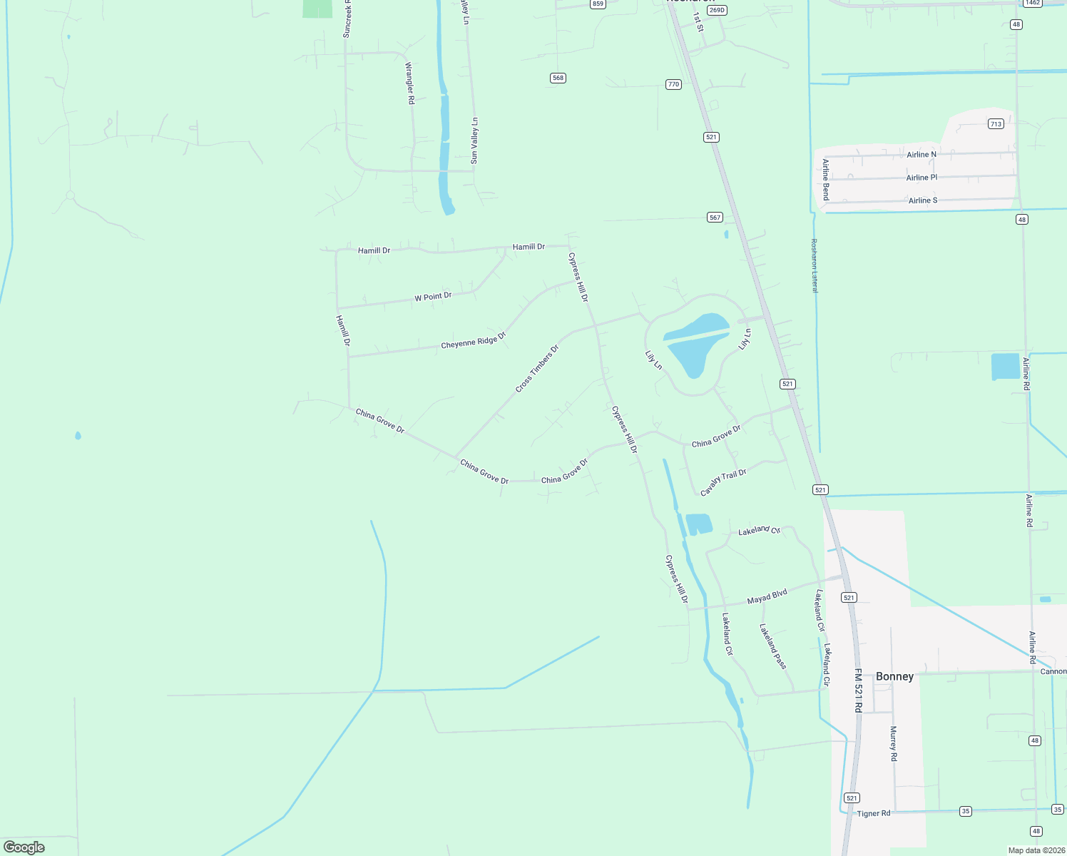 map of restaurants, bars, coffee shops, grocery stores, and more near 826 Comanche Trail Drive in Rosharon