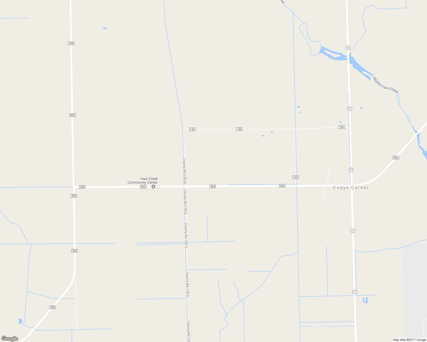 map of restaurants, bars, coffee shops, grocery stores, and more near 9120 County Road 304 in Bunnell