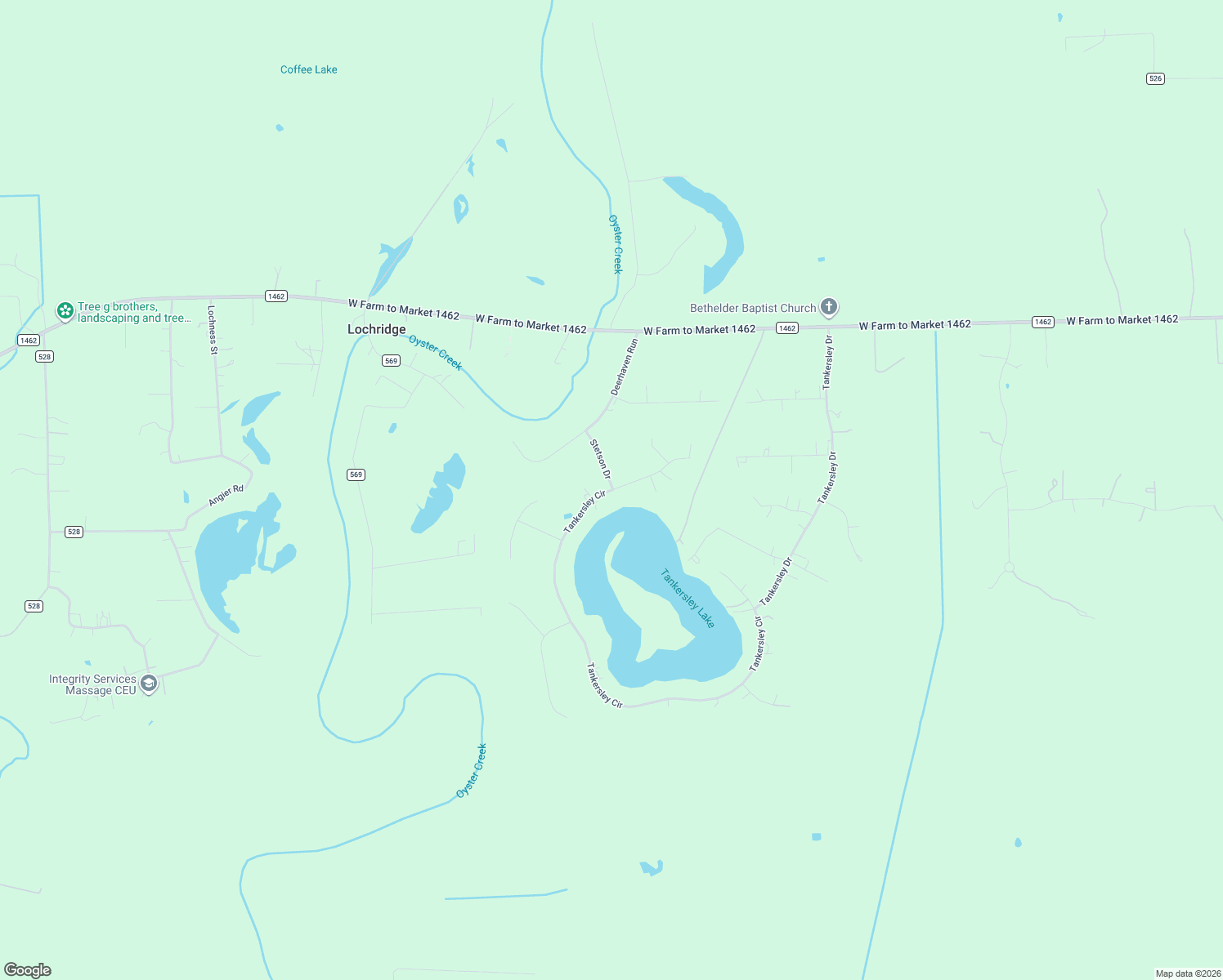 map of restaurants, bars, coffee shops, grocery stores, and more near 3211 Tankersley Circle in Rosharon