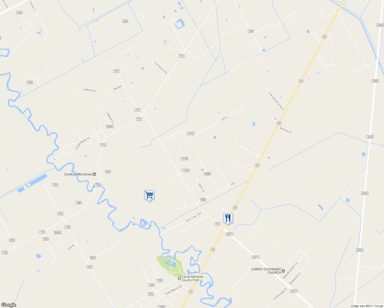 map of restaurants, bars, coffee shops, grocery stores, and more near 16600 Ray Circle in Alvin