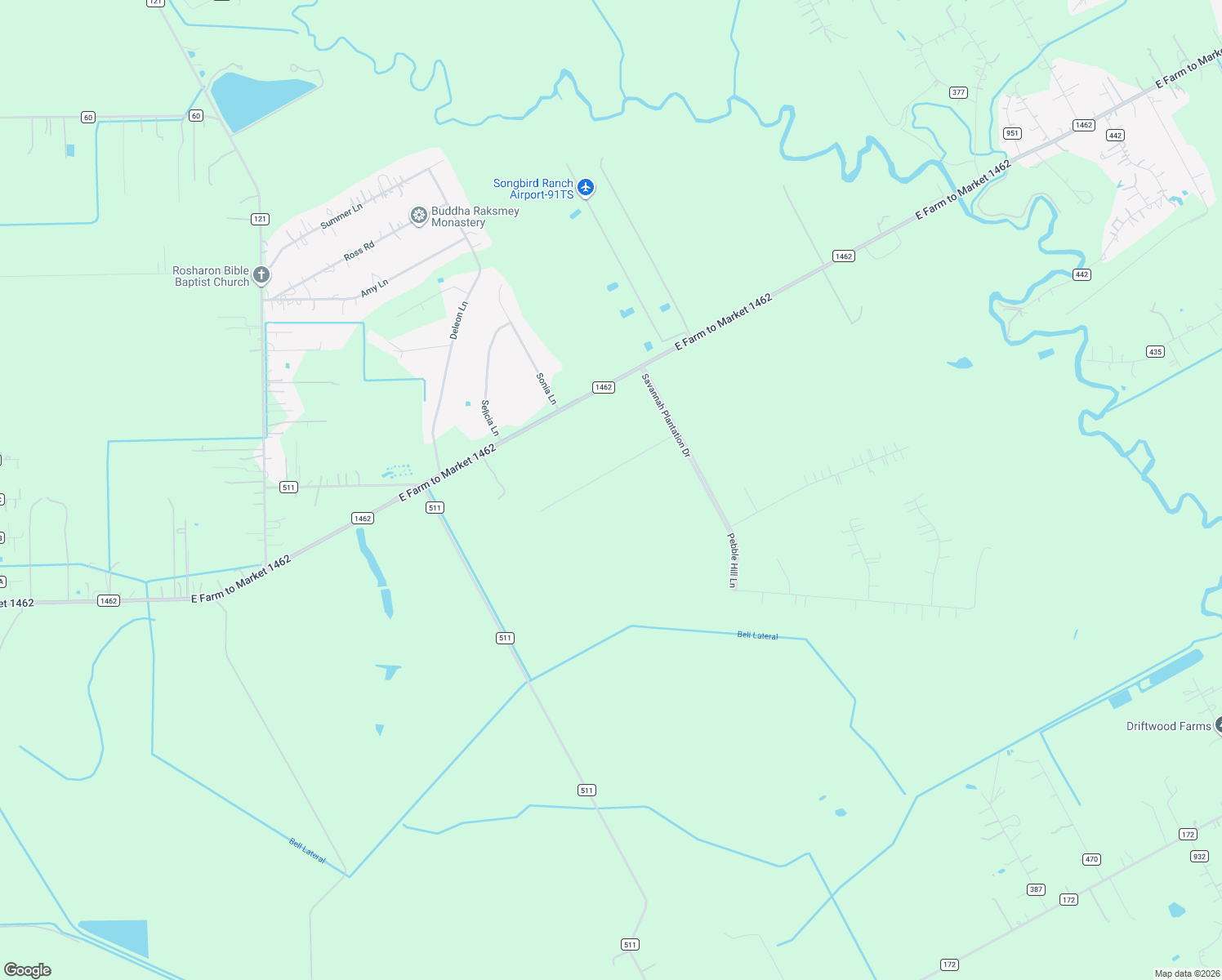 map of restaurants, bars, coffee shops, grocery stores, and more near 7418 Augusta Lane in Rosharon