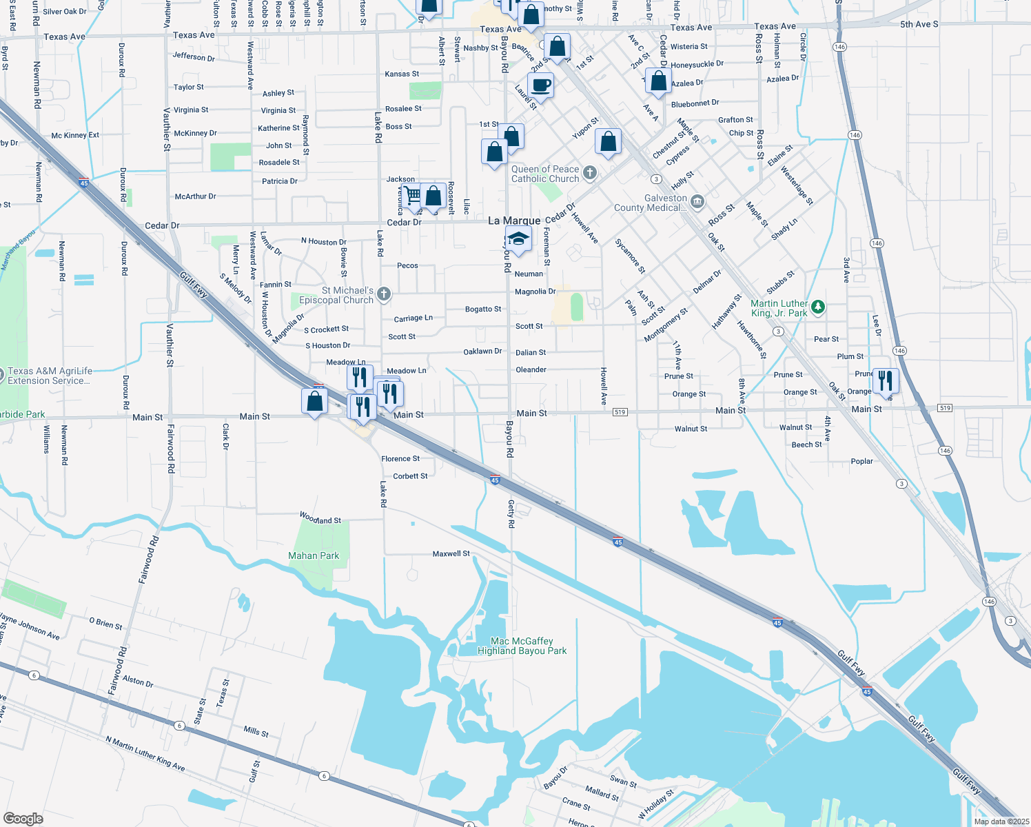 1817 Main Street, La Marque TX Walk Score