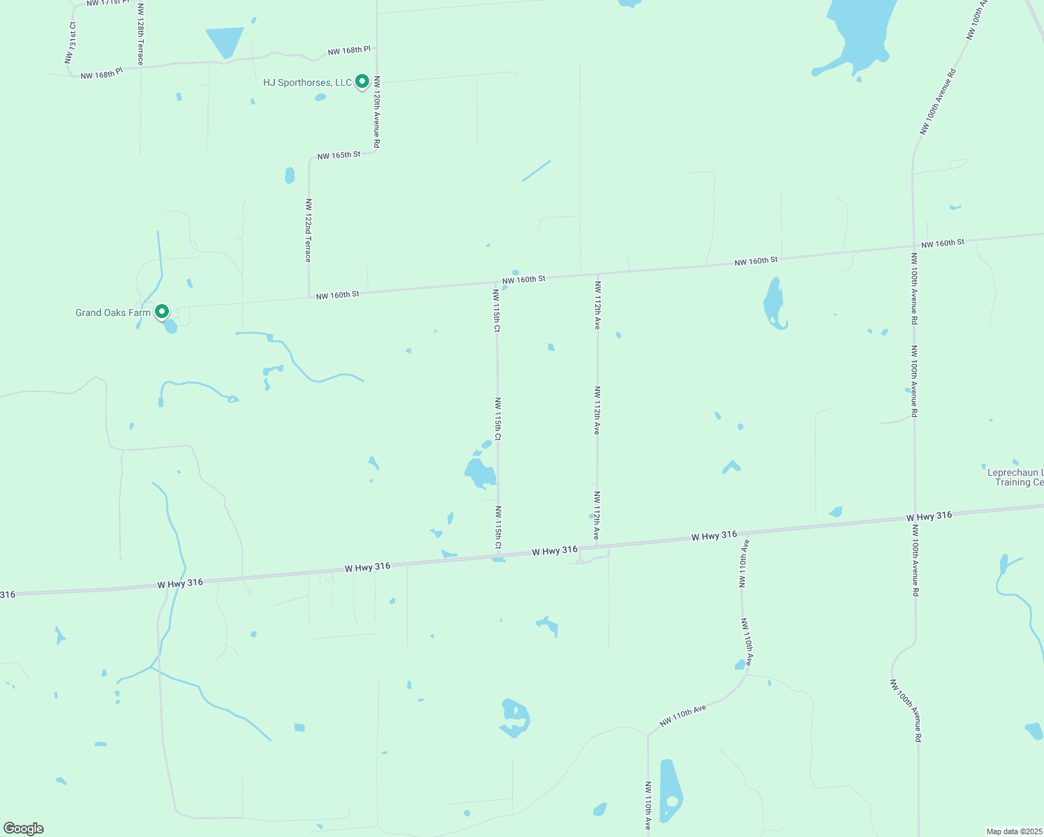 map of restaurants, bars, coffee shops, grocery stores, and more near 15571 Northwest 115th Court in Reddick