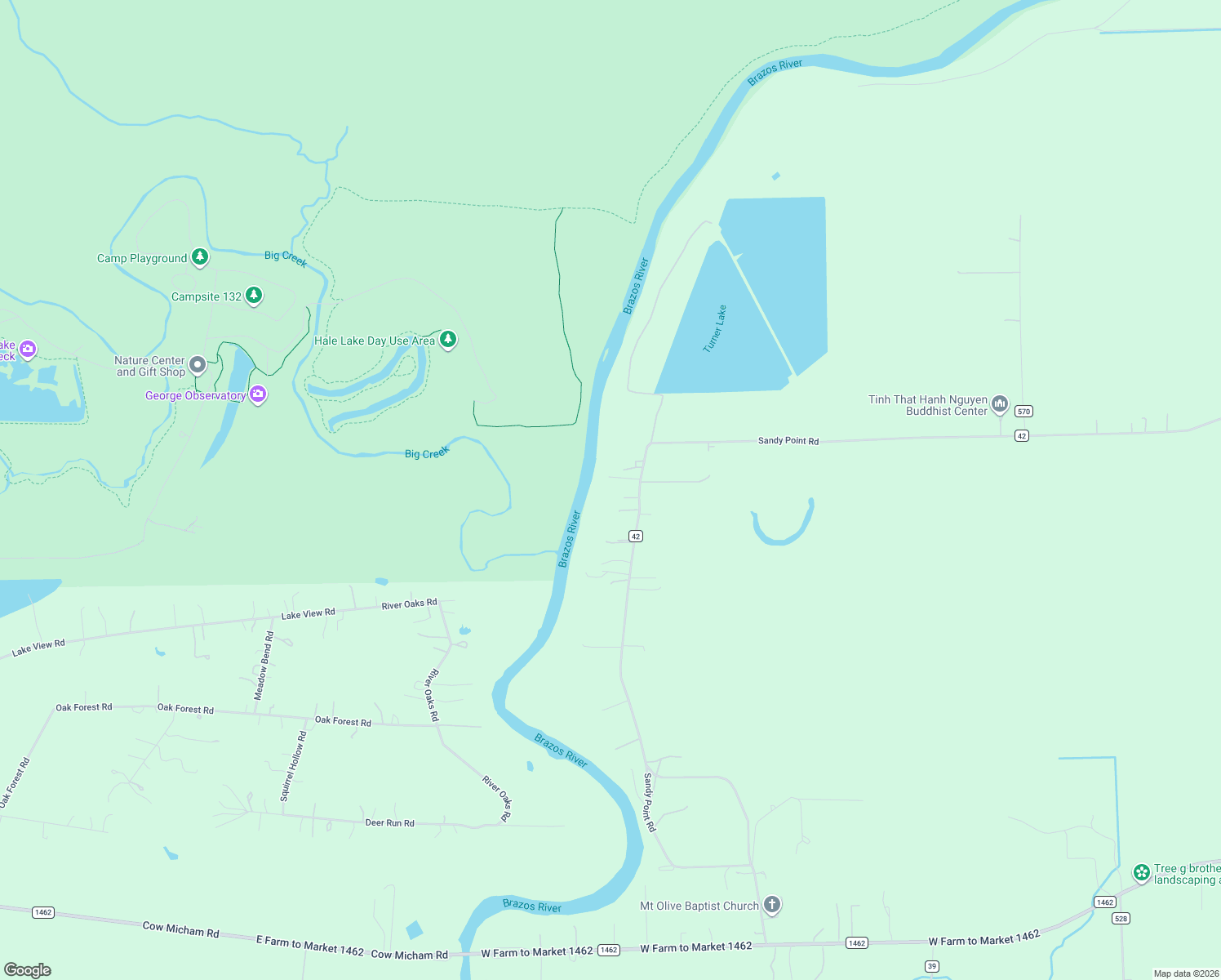 map of restaurants, bars, coffee shops, grocery stores, and more near 6202 County Road 42 in Rosharon