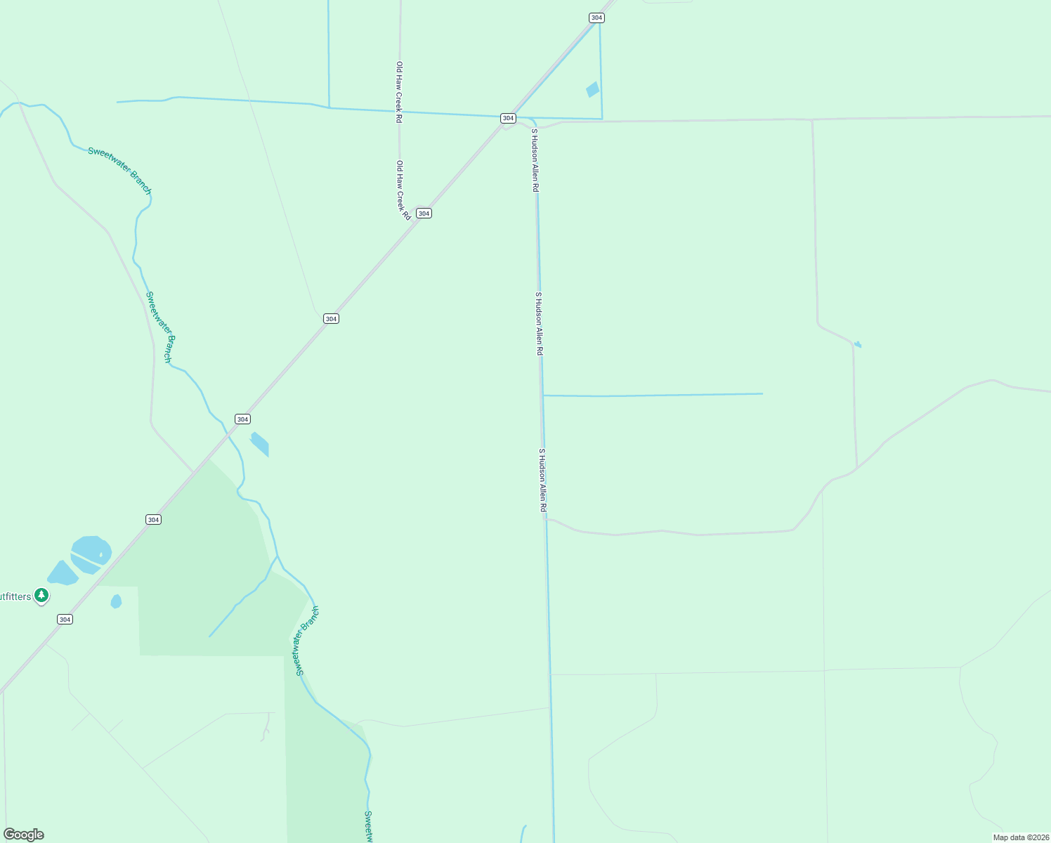 map of restaurants, bars, coffee shops, grocery stores, and more near 1310 South Hudson Allen Road in Bunnell