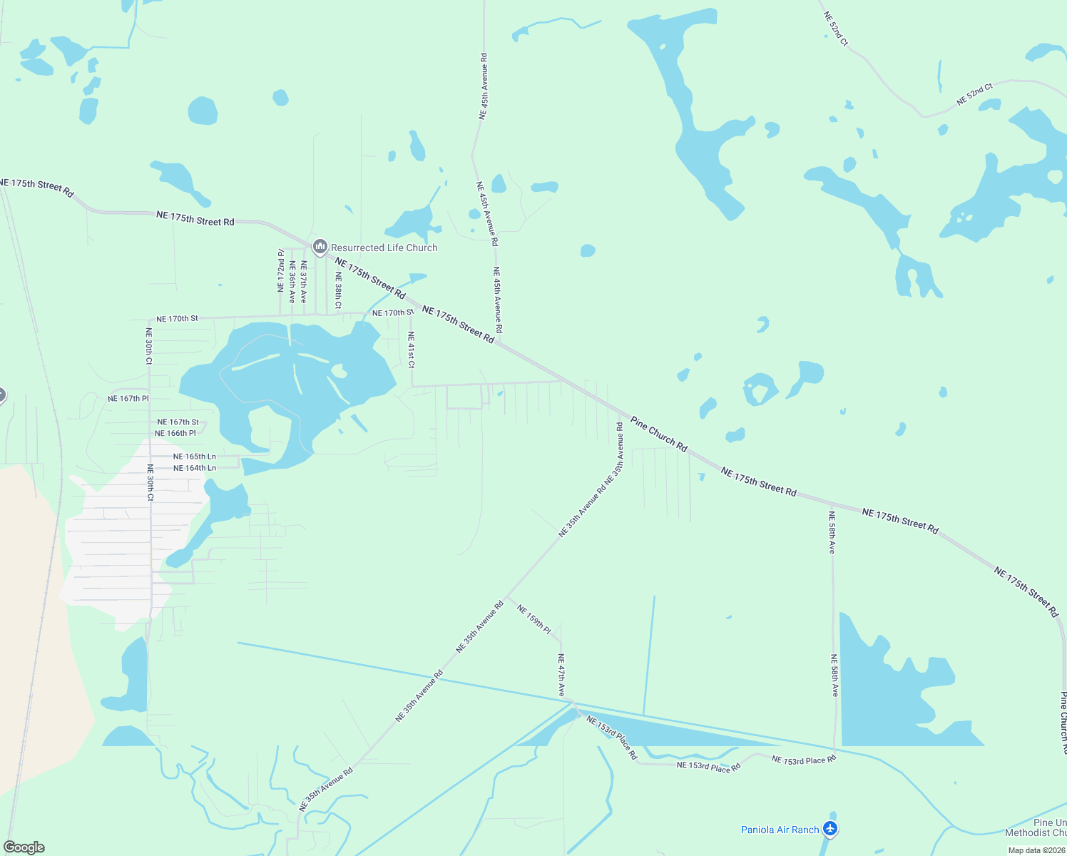 map of restaurants, bars, coffee shops, grocery stores, and more near 16555 Northeast 45th Terrace in Citra
