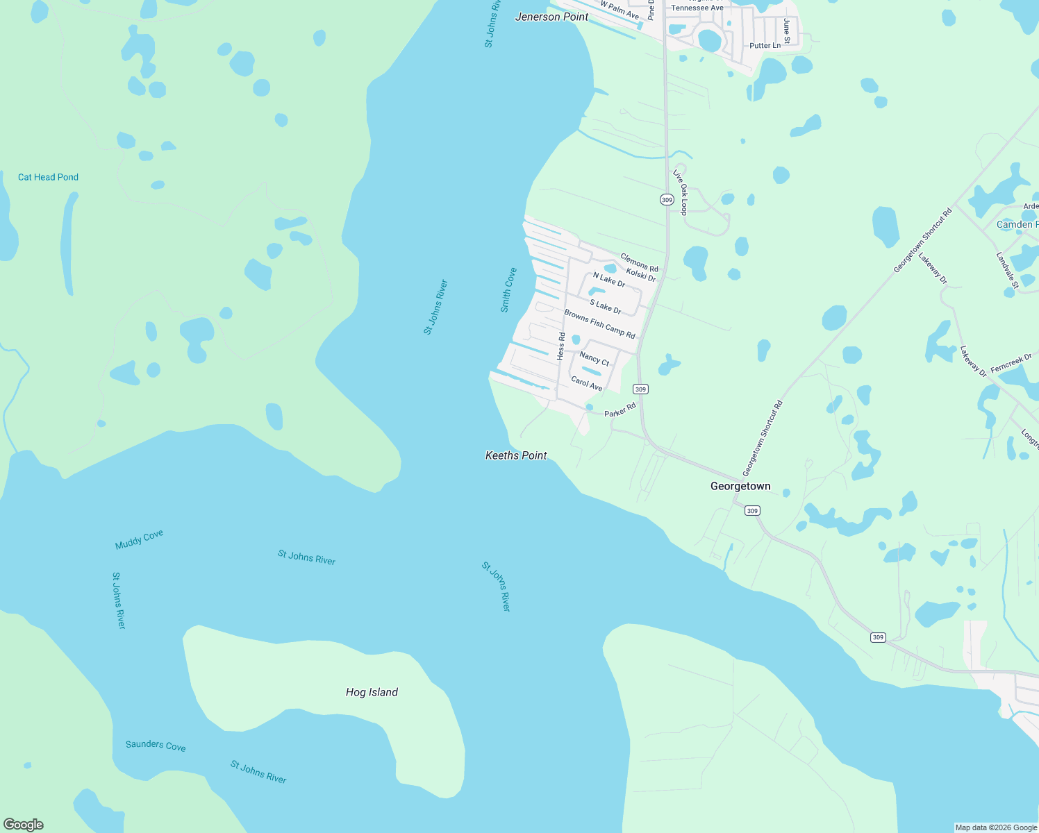 map of restaurants, bars, coffee shops, grocery stores, and more near 141 Wooten Road in Crescent City