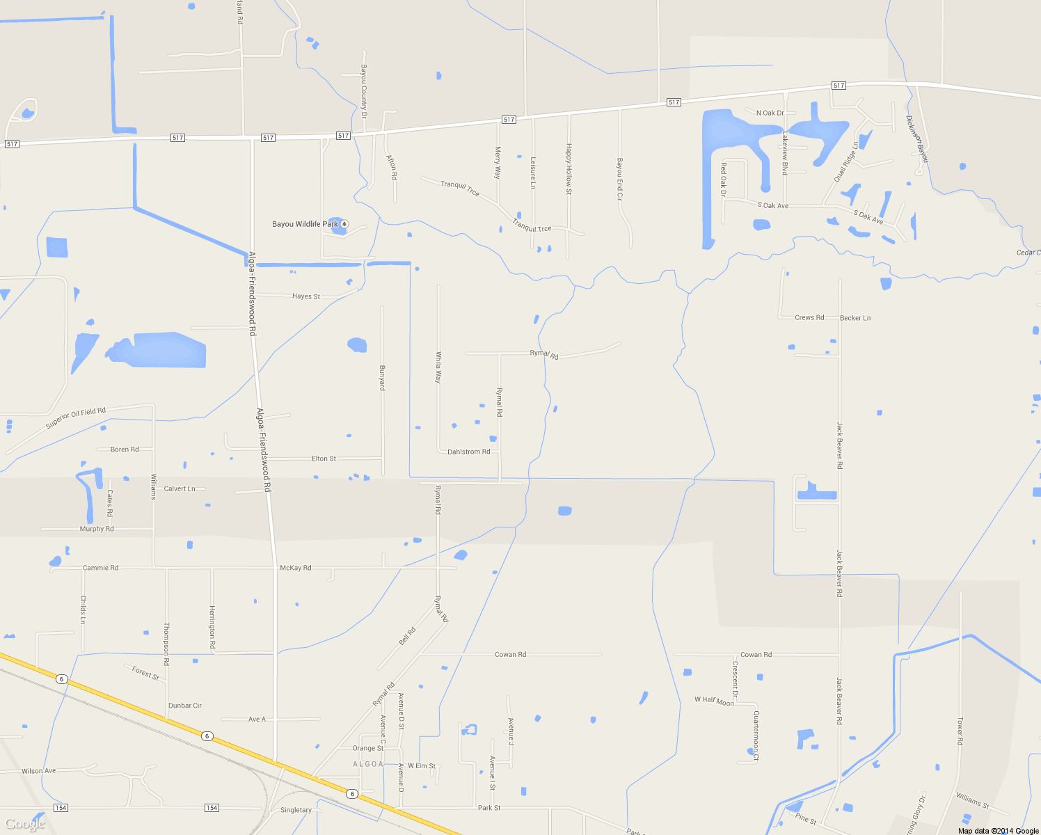 map of restaurants, bars, coffee shops, grocery stores, and more near 1607 Rymal Road in Alvin