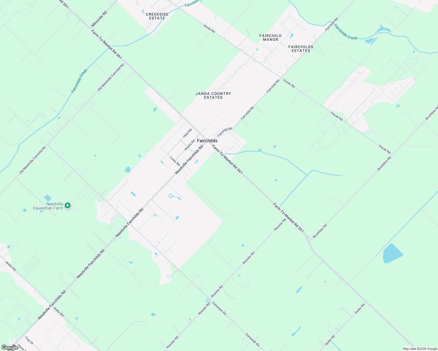 map of restaurants, bars, coffee shops, grocery stores, and more near 10310 FM 361 Road in Needville