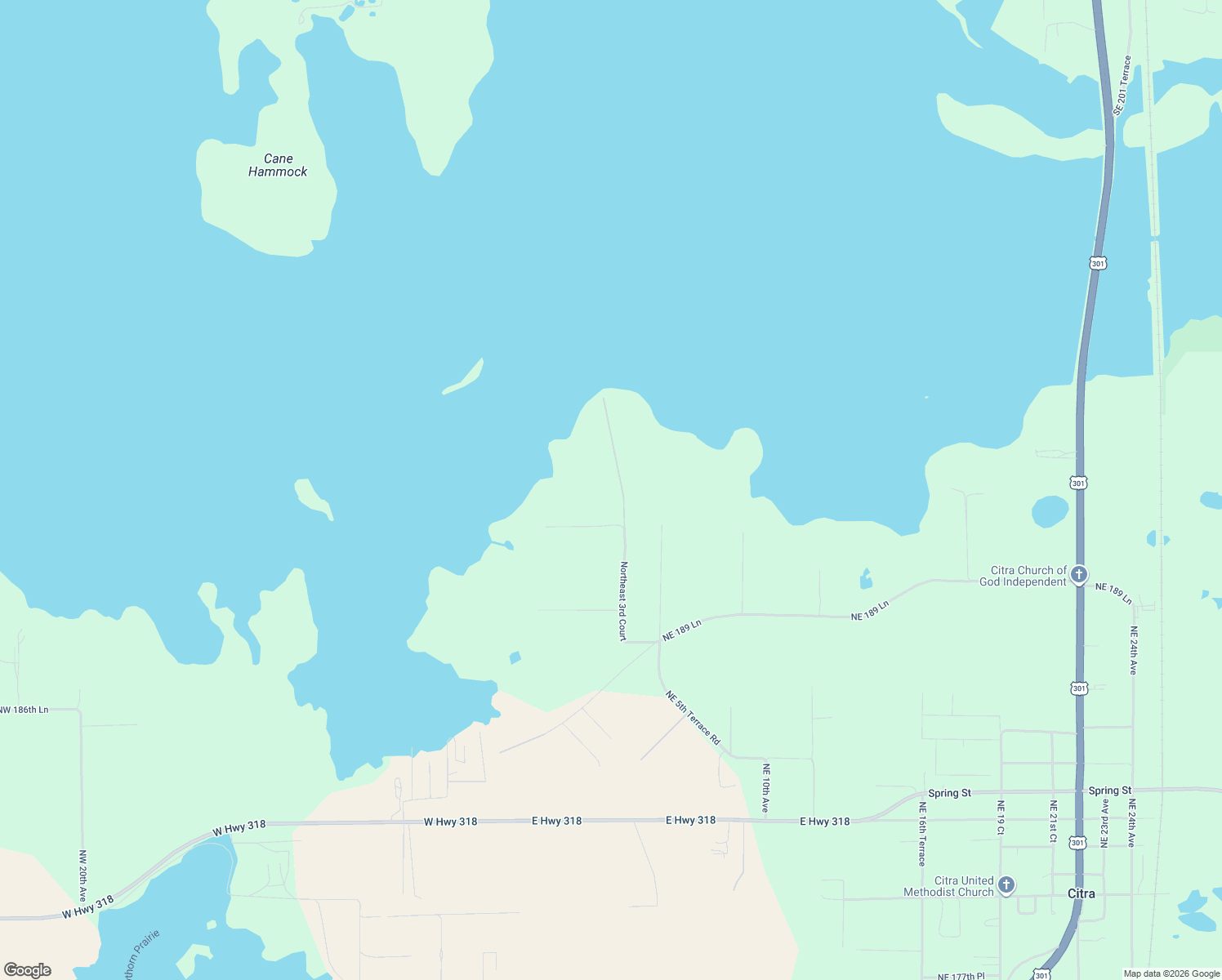 map of restaurants, bars, coffee shops, grocery stores, and more near 19290 Northeast 3rd Court in Citra