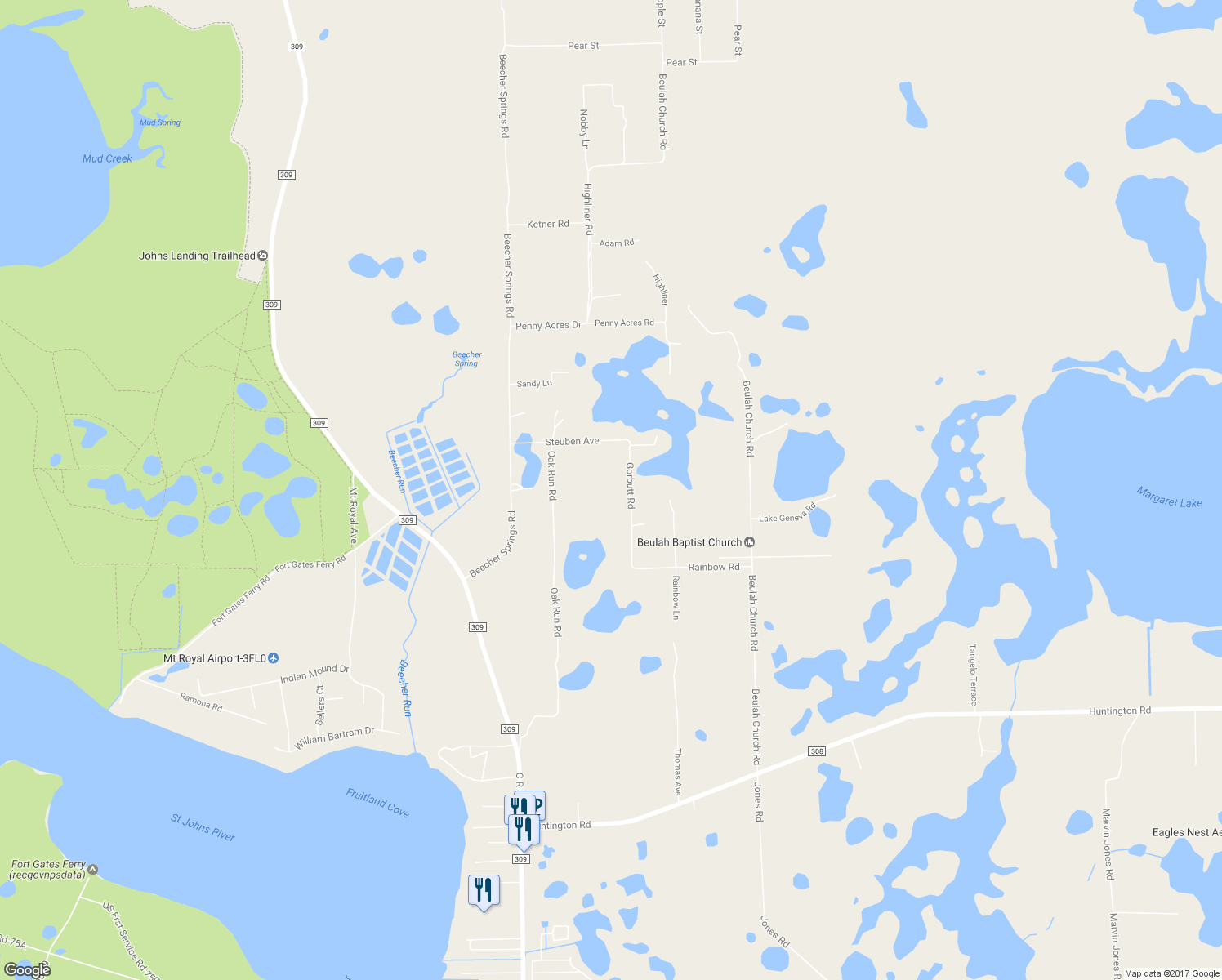 map of restaurants, bars, coffee shops, grocery stores, and more near 155 Gorbutt Road in Crescent City