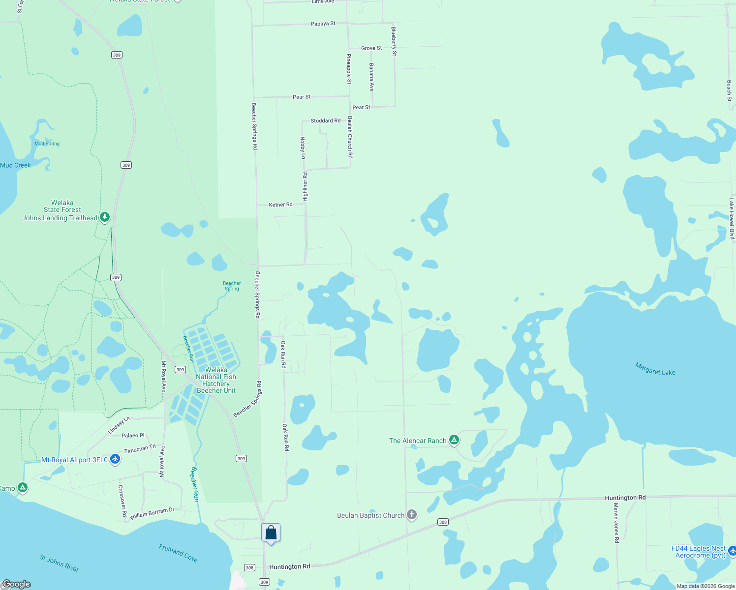 map of restaurants, bars, coffee shops, grocery stores, and more near 158 Penny Acres Road in Crescent City