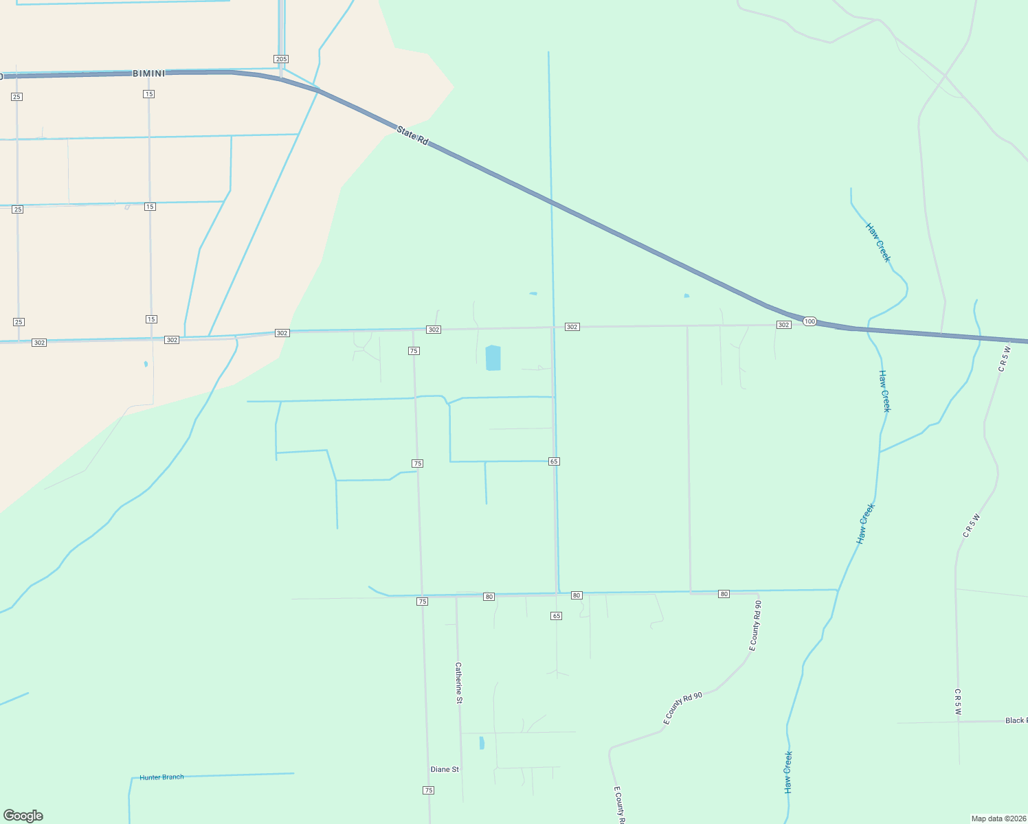 map of restaurants, bars, coffee shops, grocery stores, and more near 150 Cauley Lane in Bunnell