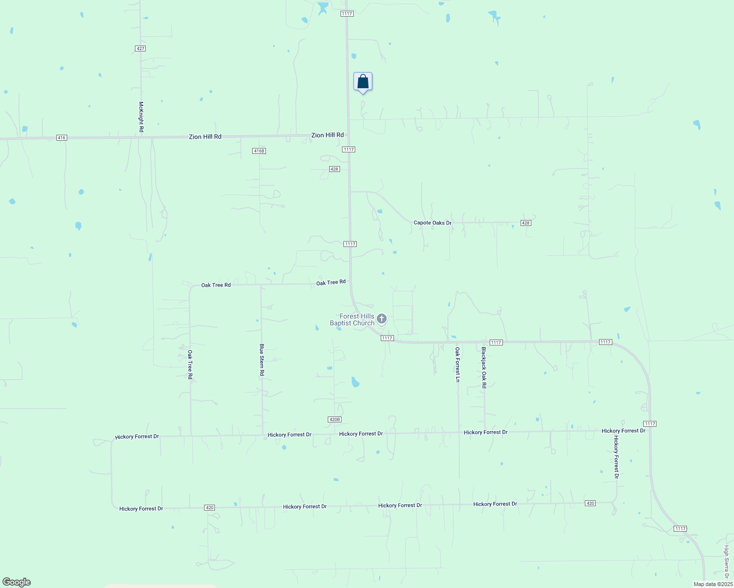 map of restaurants, bars, coffee shops, grocery stores, and more near 8031 Farm to Market Road 1117 in Seguin