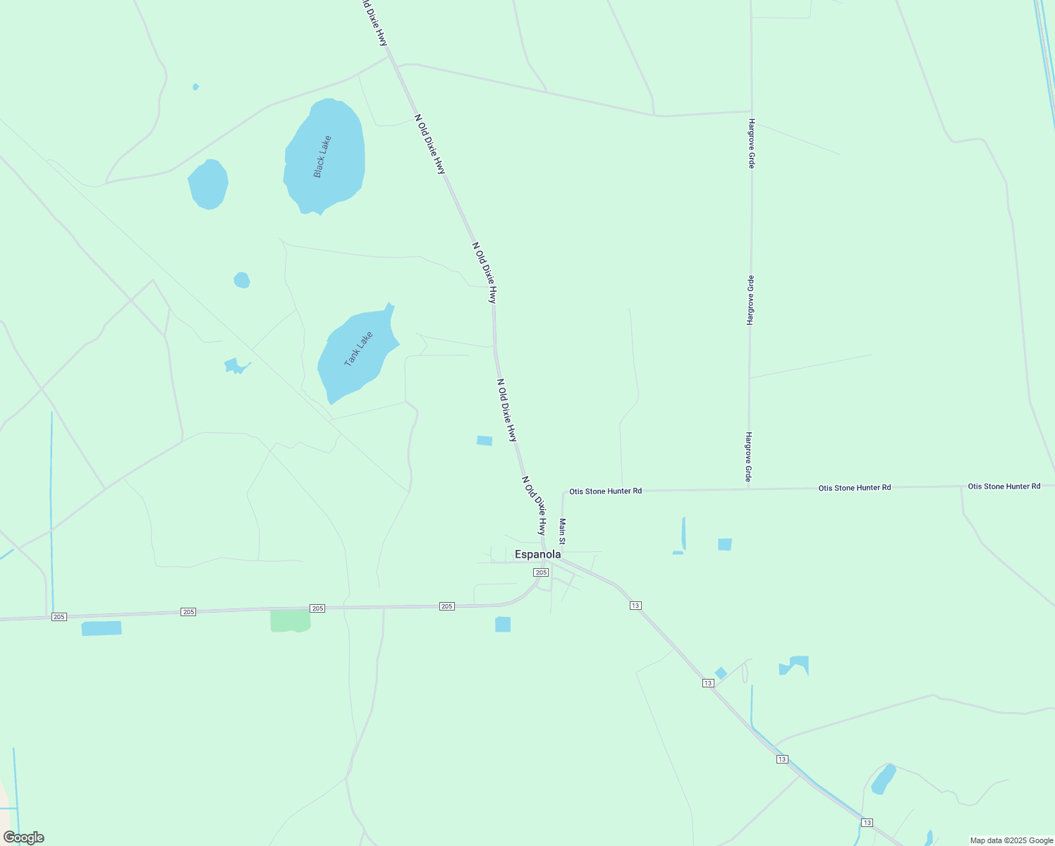 map of restaurants, bars, coffee shops, grocery stores, and more near 3284 North Old Dixie Highway in Bunnell