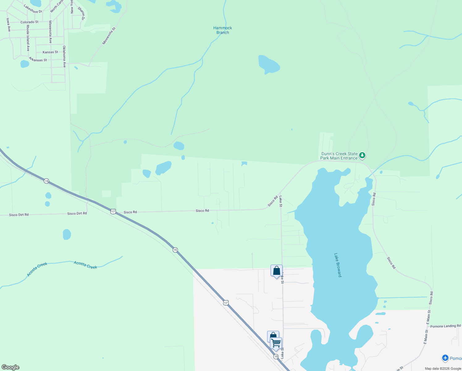 map of restaurants, bars, coffee shops, grocery stores, and more near 119 Miller Road in Pomona Park