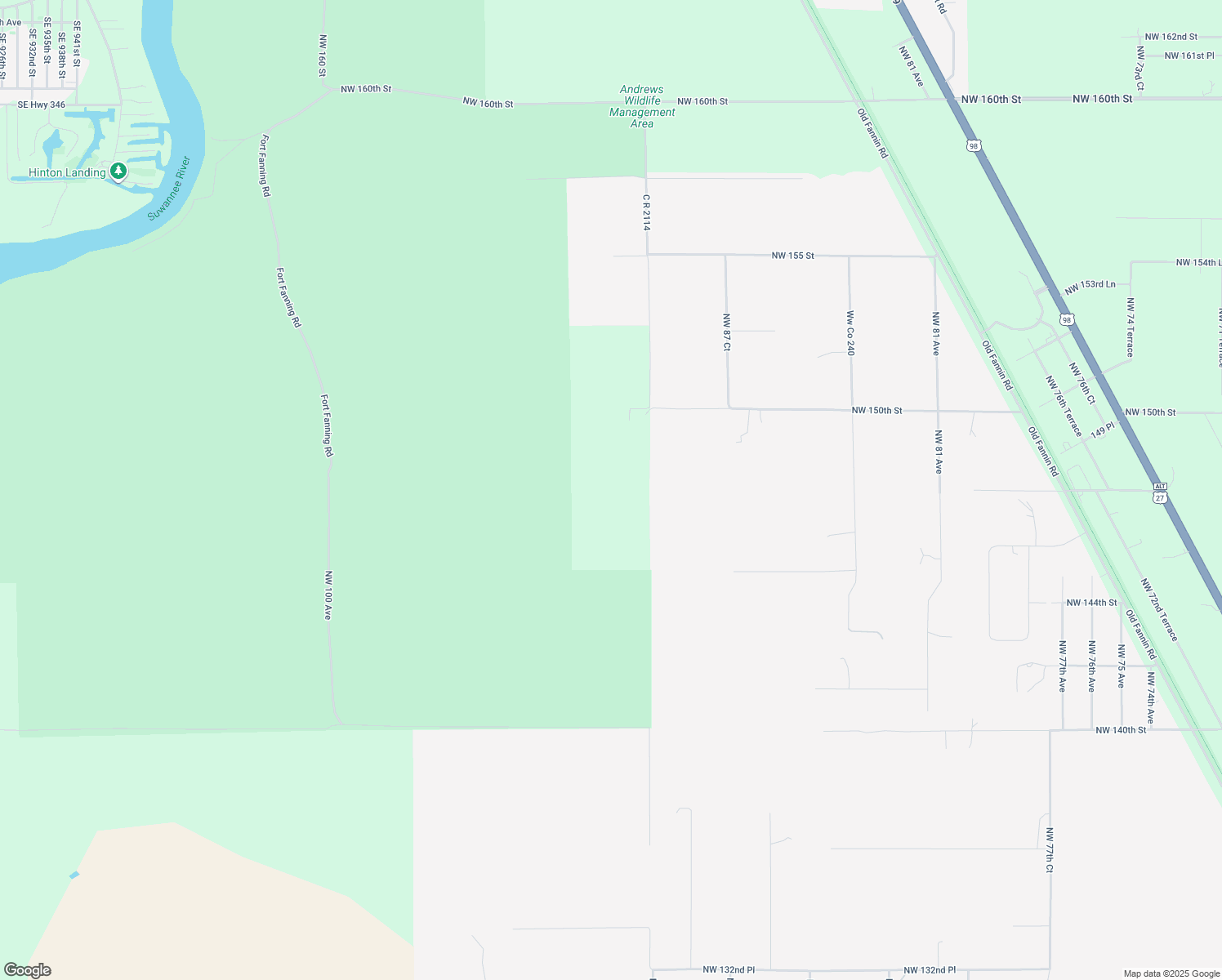 map of restaurants, bars, coffee shops, grocery stores, and more near 9150 Northwest 150th Street in Trenton