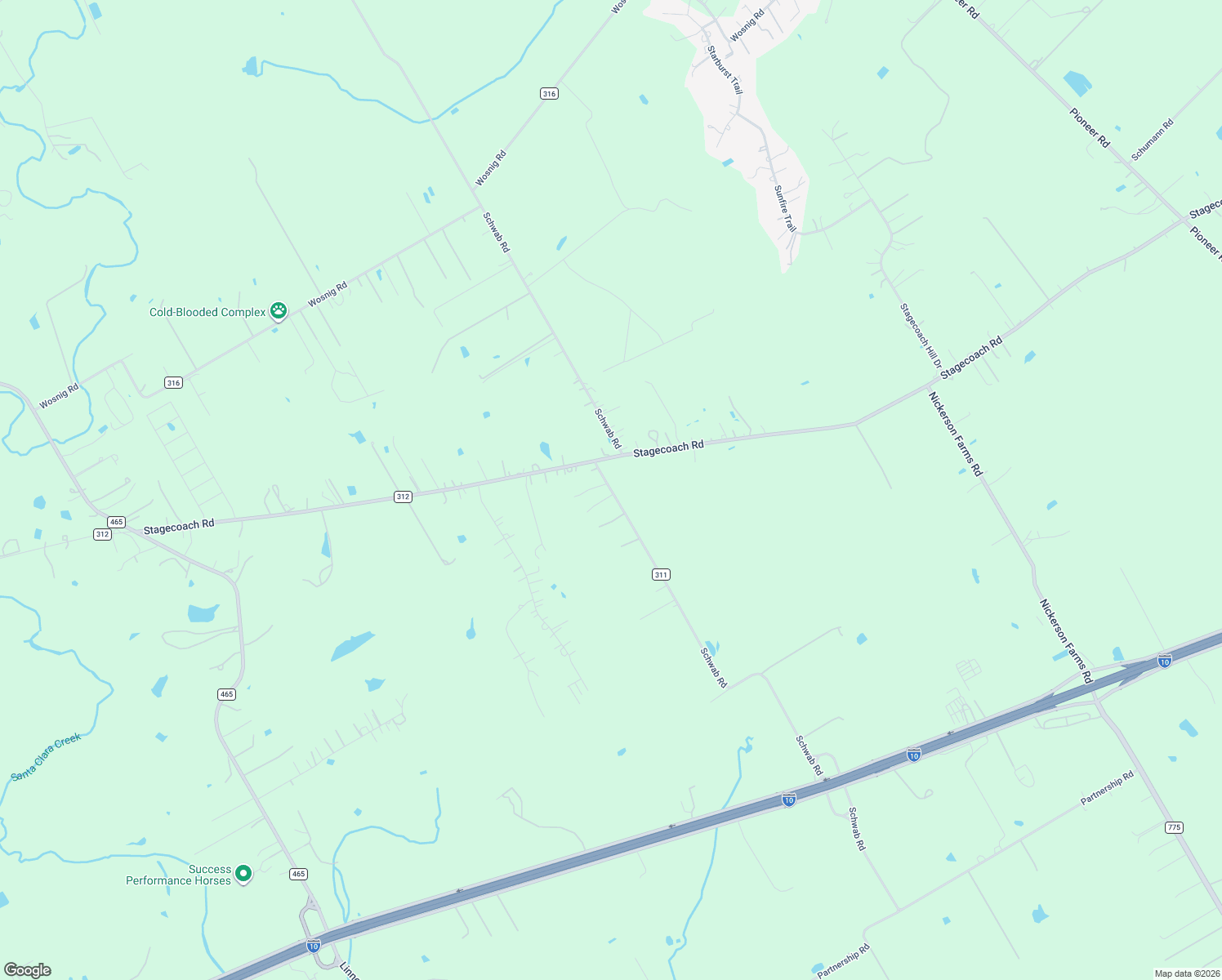map of restaurants, bars, coffee shops, grocery stores, and more near 2504 Schwab Road in Seguin