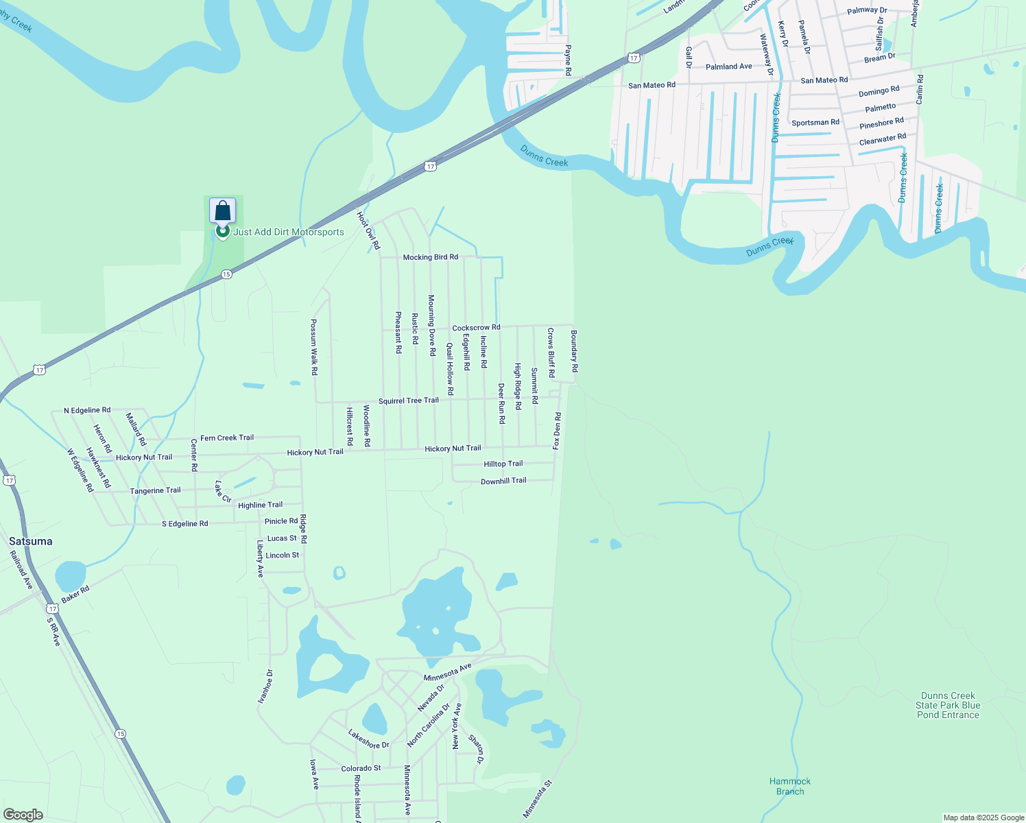 map of restaurants, bars, coffee shops, grocery stores, and more near 207 High Ridge Road in Satsuma