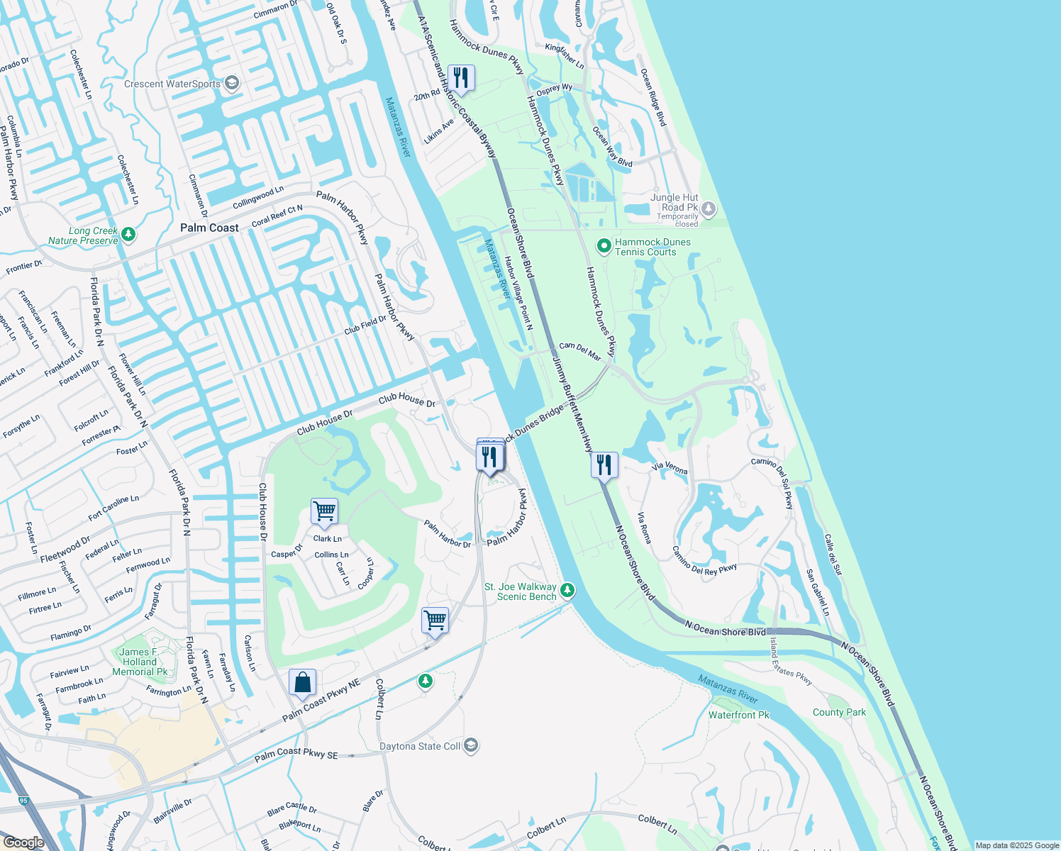 Hammock Dunes Bridge, Palm Coast FL Walk Score