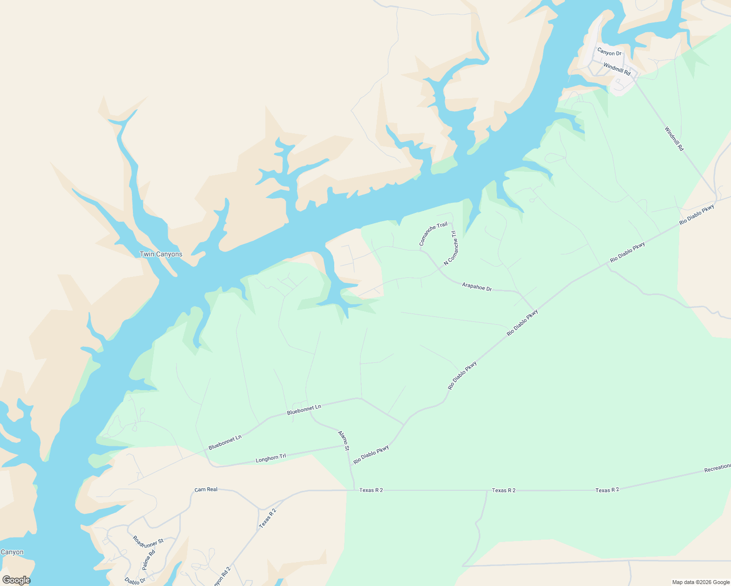 map of restaurants, bars, coffee shops, grocery stores, and more near Commanche Trail South in Del Rio