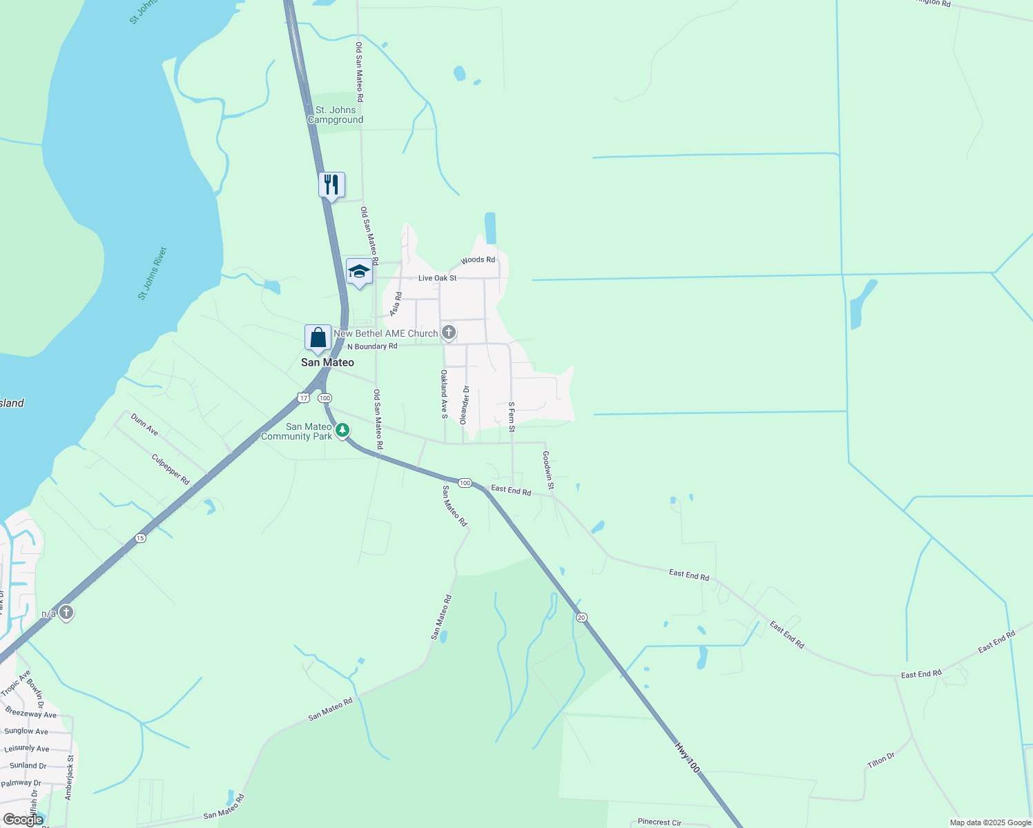 map of restaurants, bars, coffee shops, grocery stores, and more near 100 Buck Run Trail in San Mateo