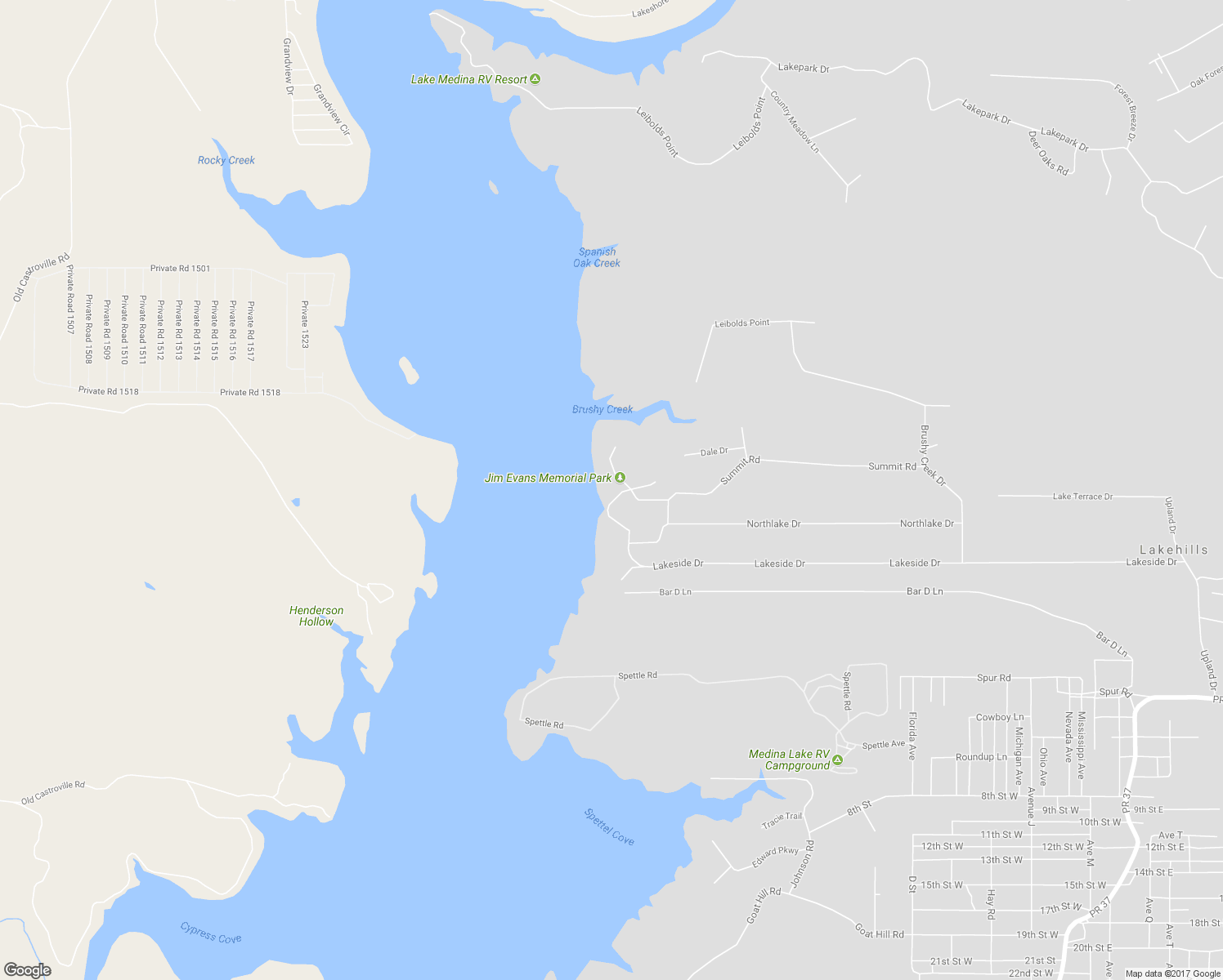 map of restaurants, bars, coffee shops, grocery stores, and more near 1159 Summit Road in Lakehills