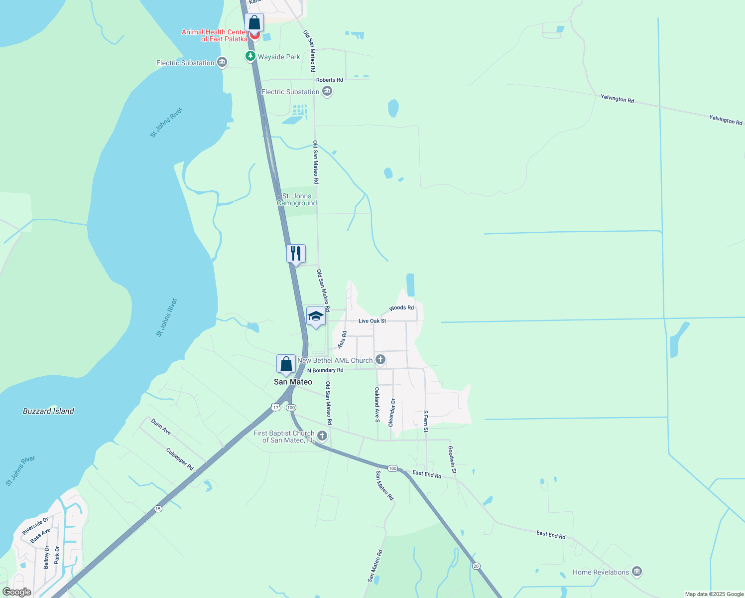 map of restaurants, bars, coffee shops, grocery stores, and more near 130 Live Oak Street in San Mateo