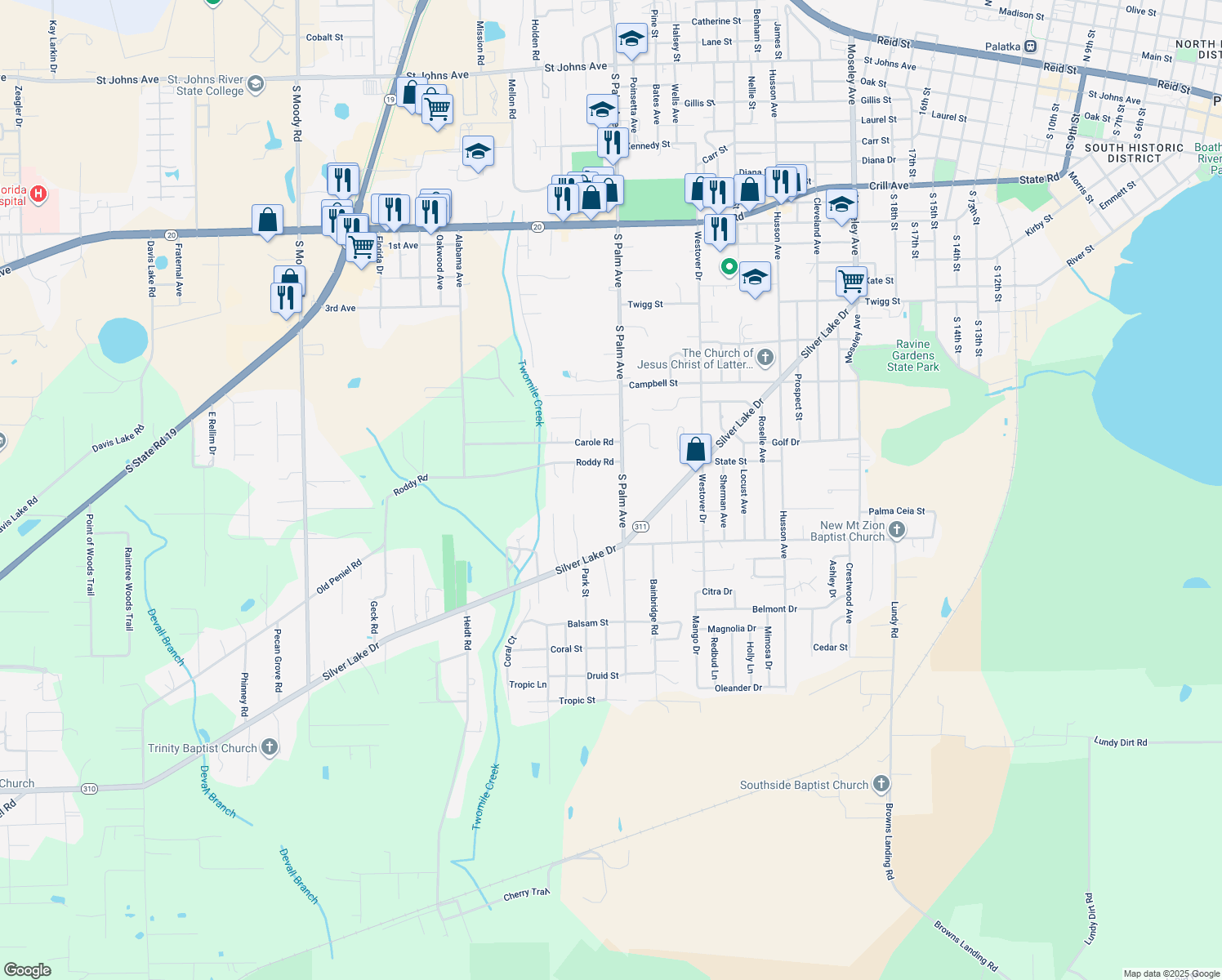 2220 South Palm Avenue, Palatka FL Walk Score