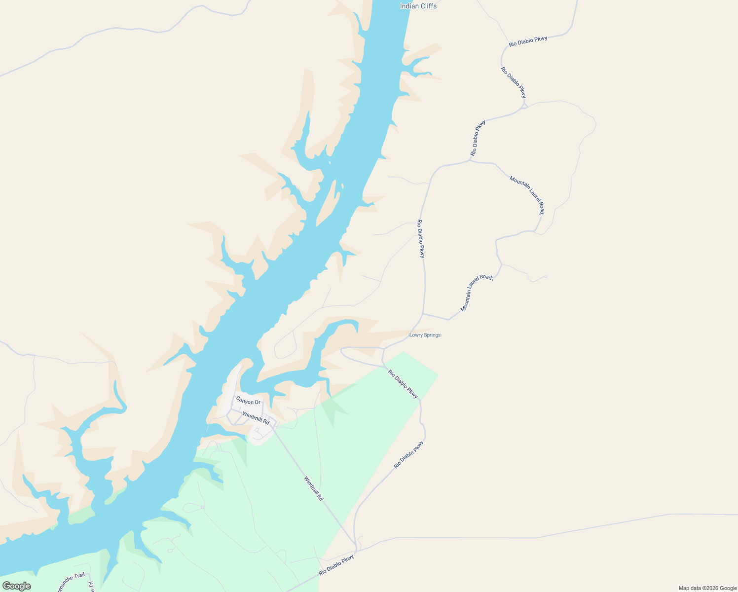 map of restaurants, bars, coffee shops, grocery stores, and more near Summit Drive in Val Verde County