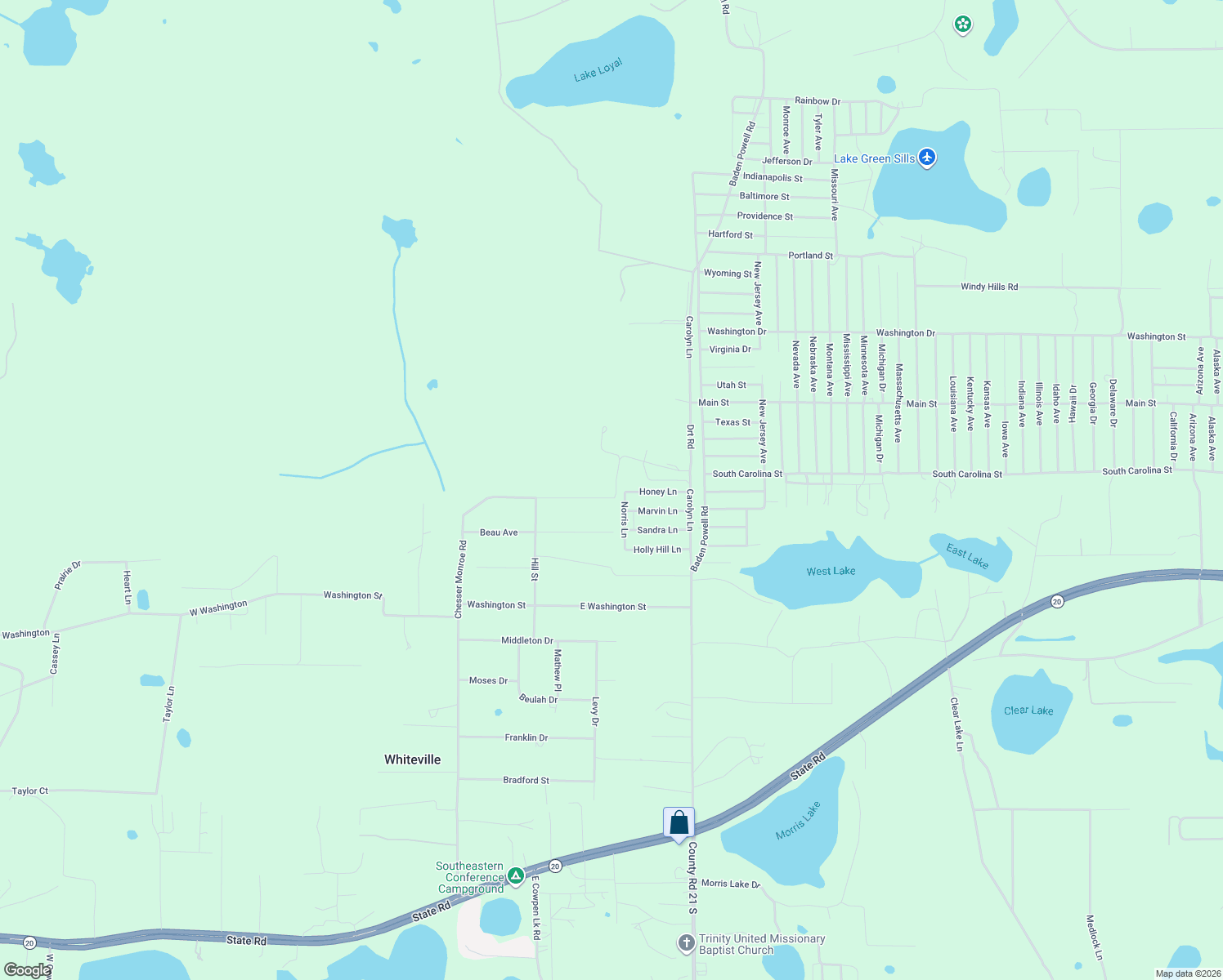 map of restaurants, bars, coffee shops, grocery stores, and more near 347 Chesser Monroe Road in Hawthorne