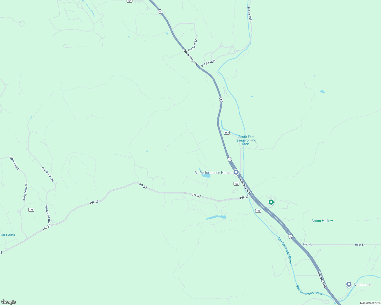 map of restaurants, bars, coffee shops, grocery stores, and more near South State Highway 16 in Helotes