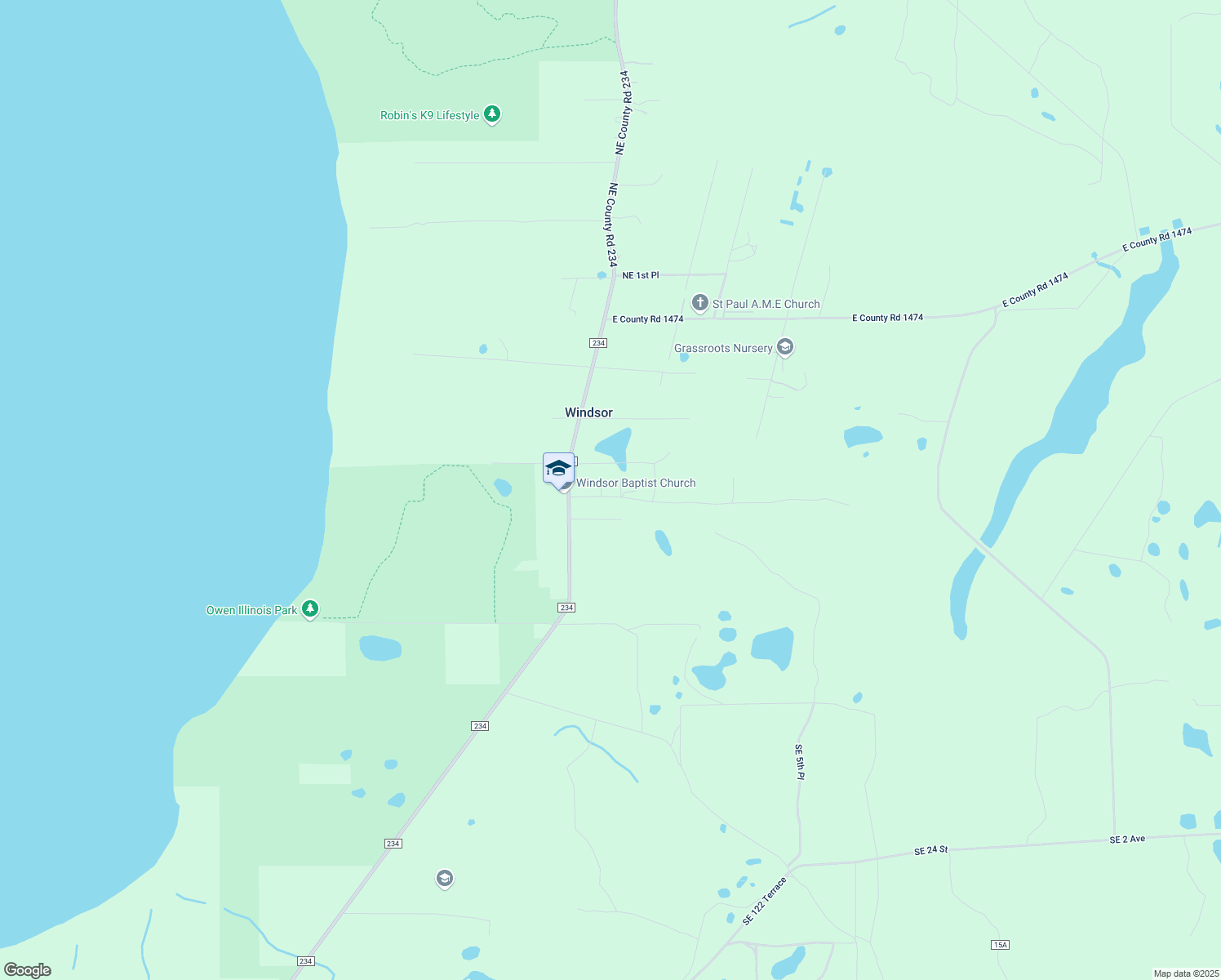 map of restaurants, bars, coffee shops, grocery stores, and more near 909 Southeast 127th Drive in Gainesville