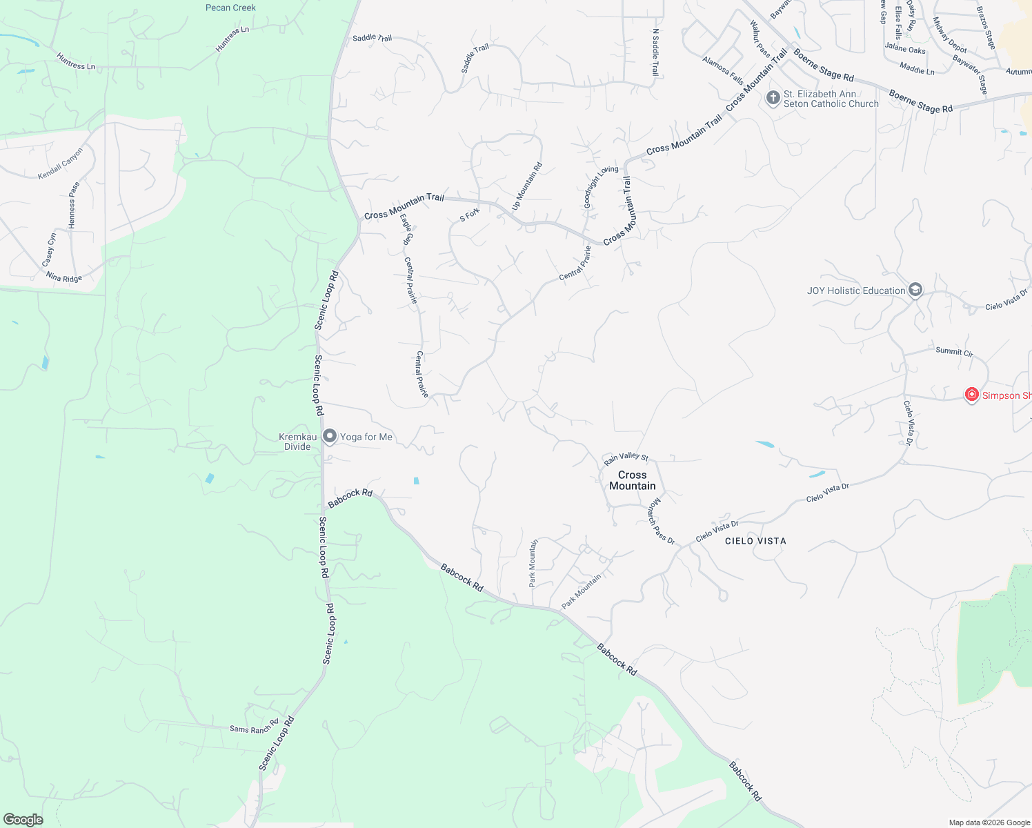 map of restaurants, bars, coffee shops, grocery stores, and more near 22719 East Range in San Antonio