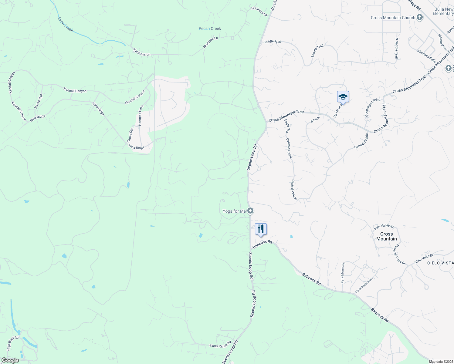 map of restaurants, bars, coffee shops, grocery stores, and more near 9710 Midsomer Place in San Antonio