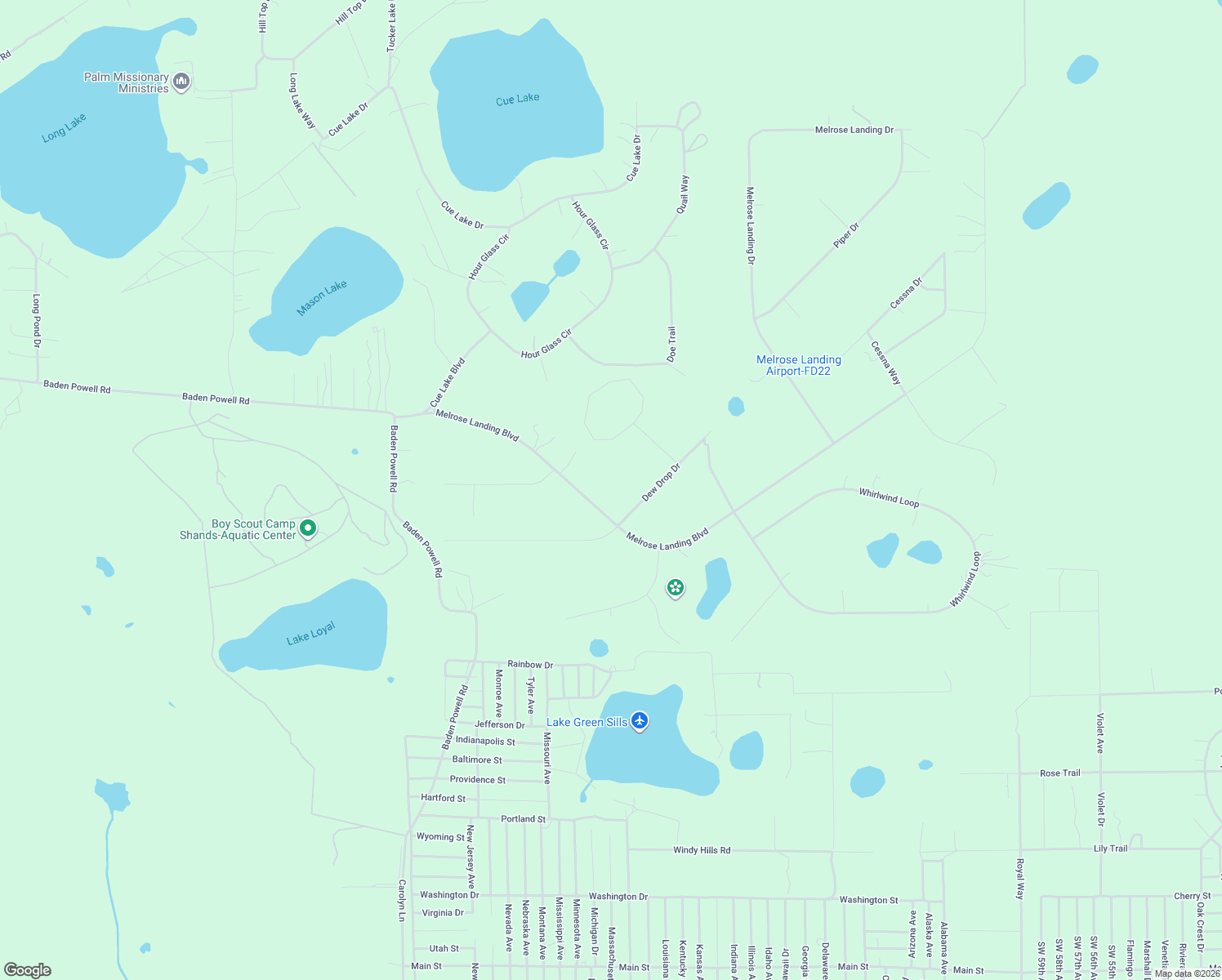 map of restaurants, bars, coffee shops, grocery stores, and more near 164 Melrose Landing Boulevard in Hawthorne
