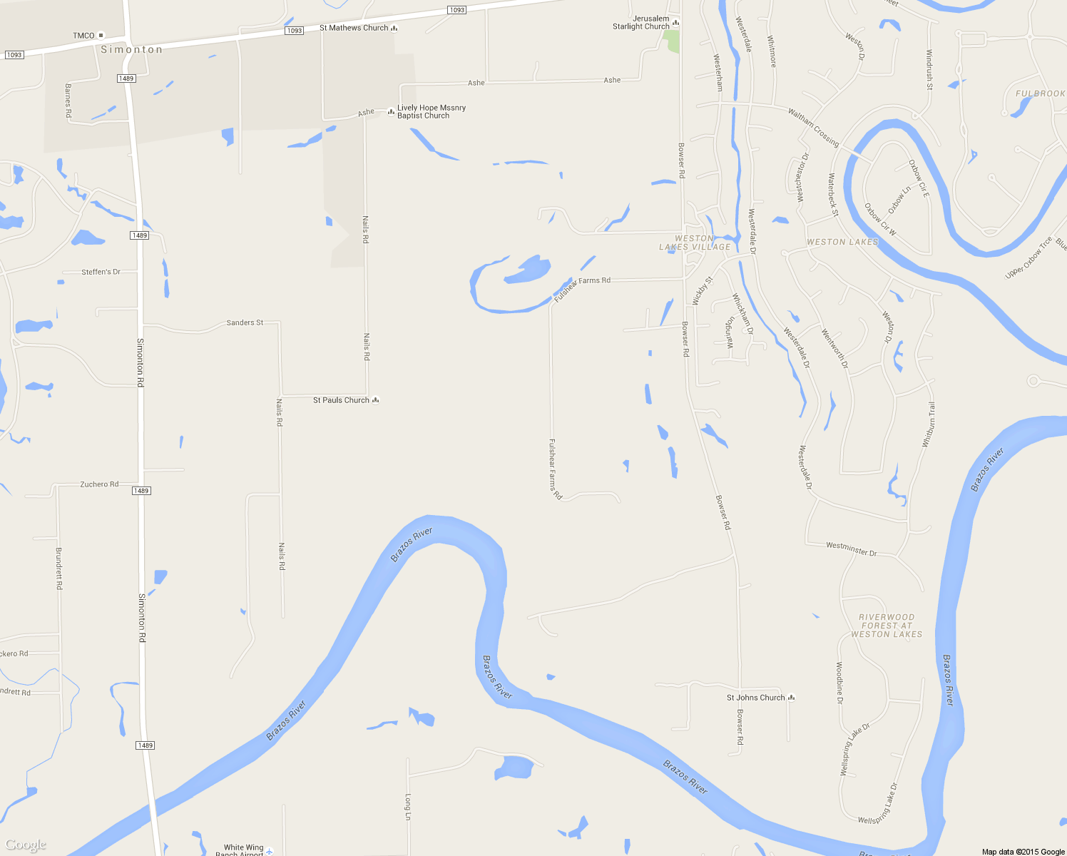 map of restaurants, bars, coffee shops, grocery stores, and more near 34210 Fulshear Farms Road in Fulshear