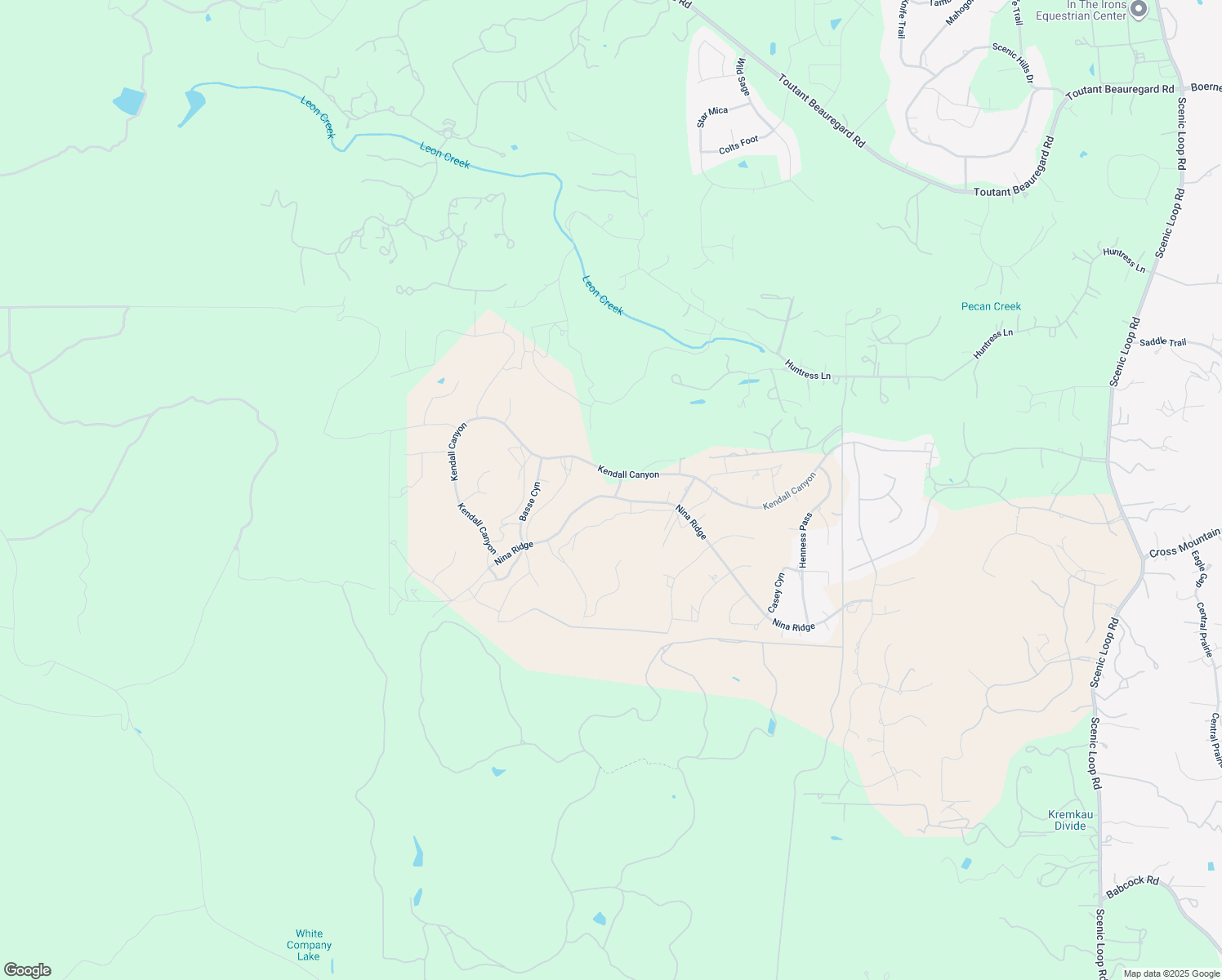 map of restaurants, bars, coffee shops, grocery stores, and more near 10803 Nina Ridge in San Antonio
