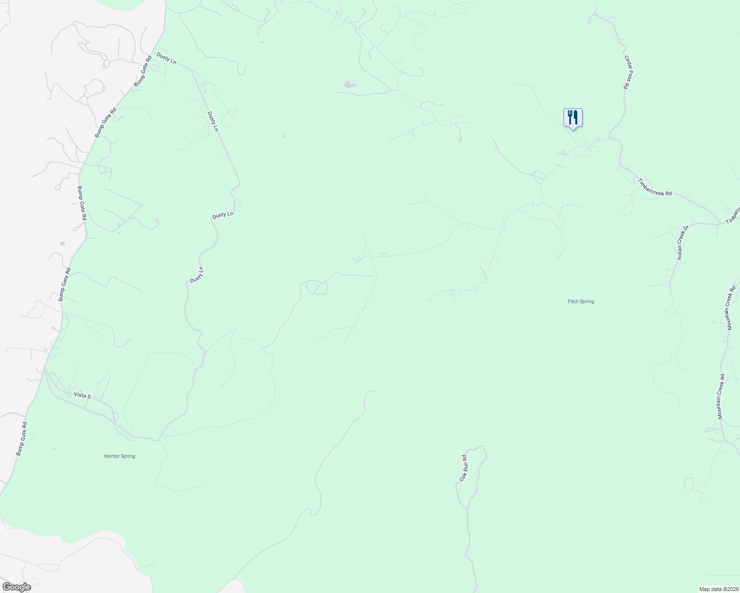 map of restaurants, bars, coffee shops, grocery stores, and more near 3843 Mountain View in Pipe Creek