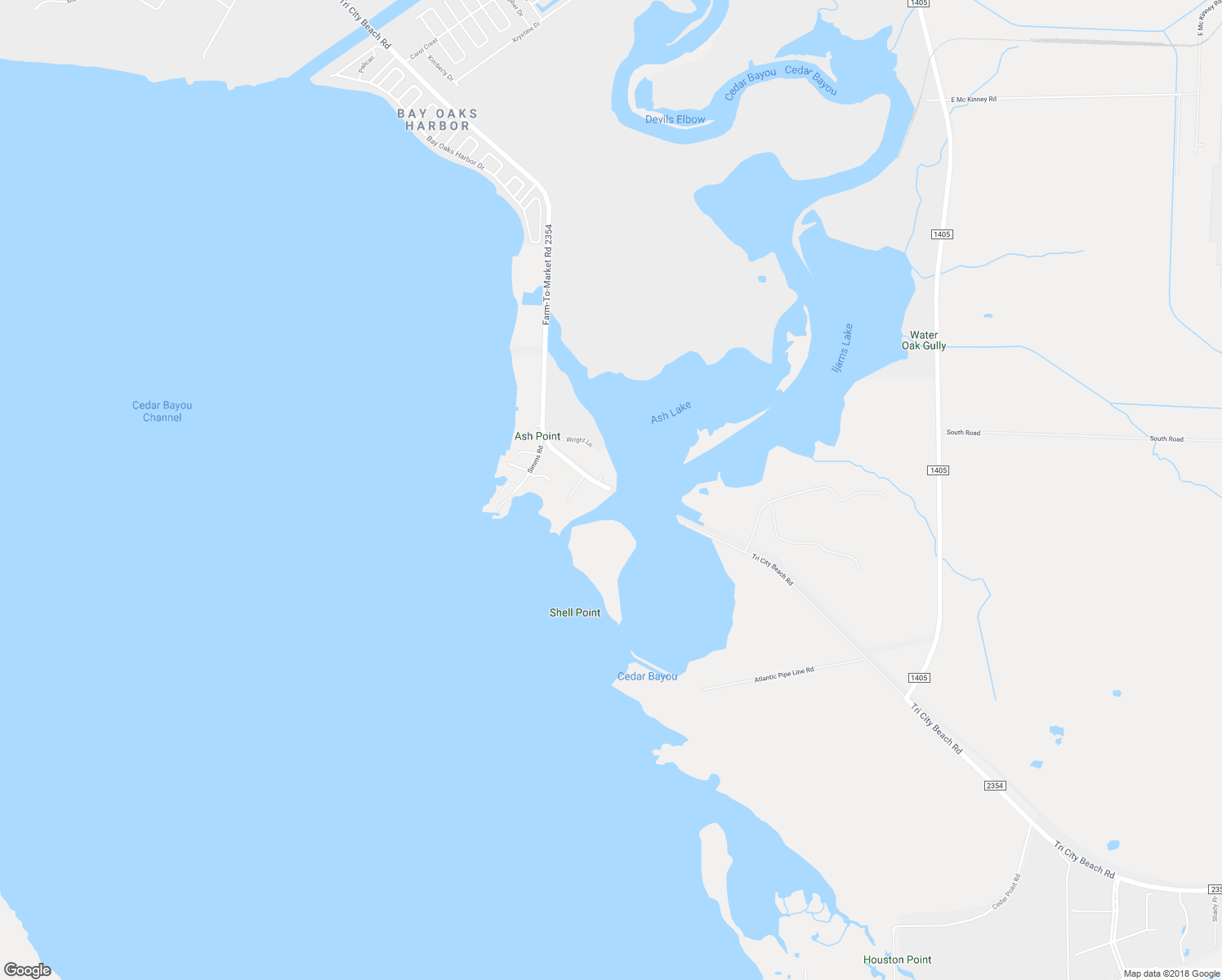 map of restaurants, bars, coffee shops, grocery stores, and more near 6180 Tri City Beach Road in Baytown