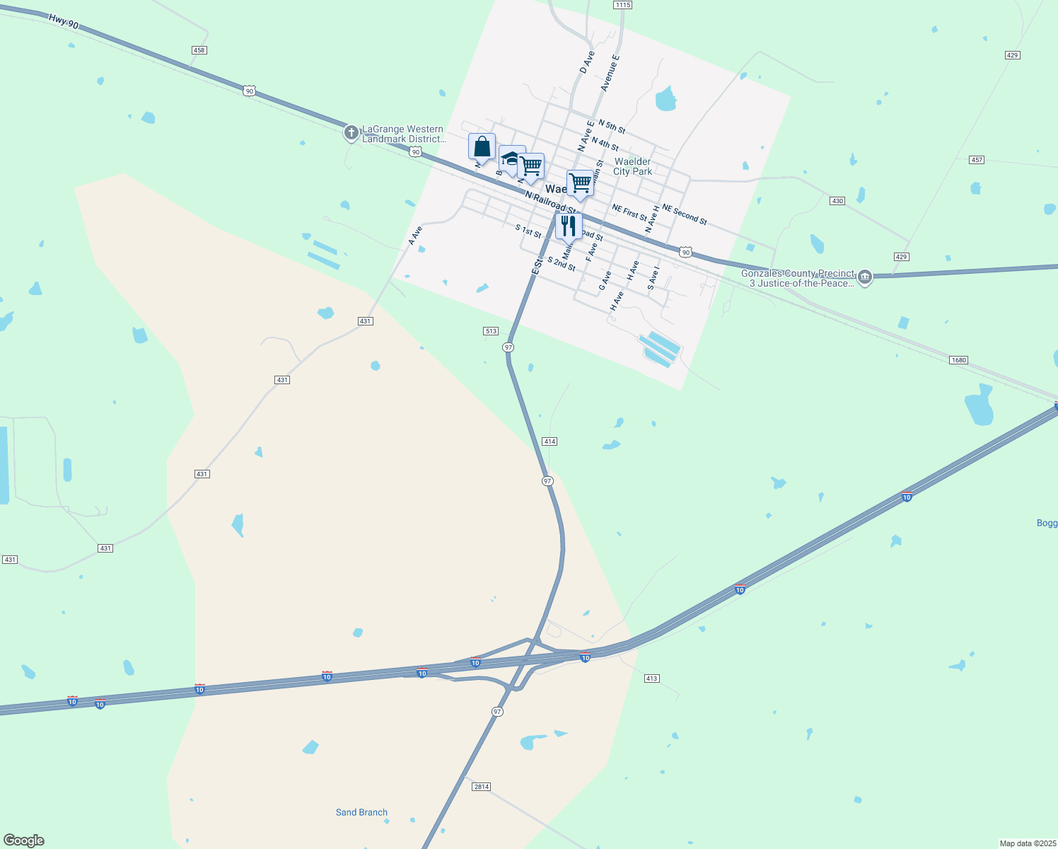 14740 Texas 97, Waelder TX Walk Score