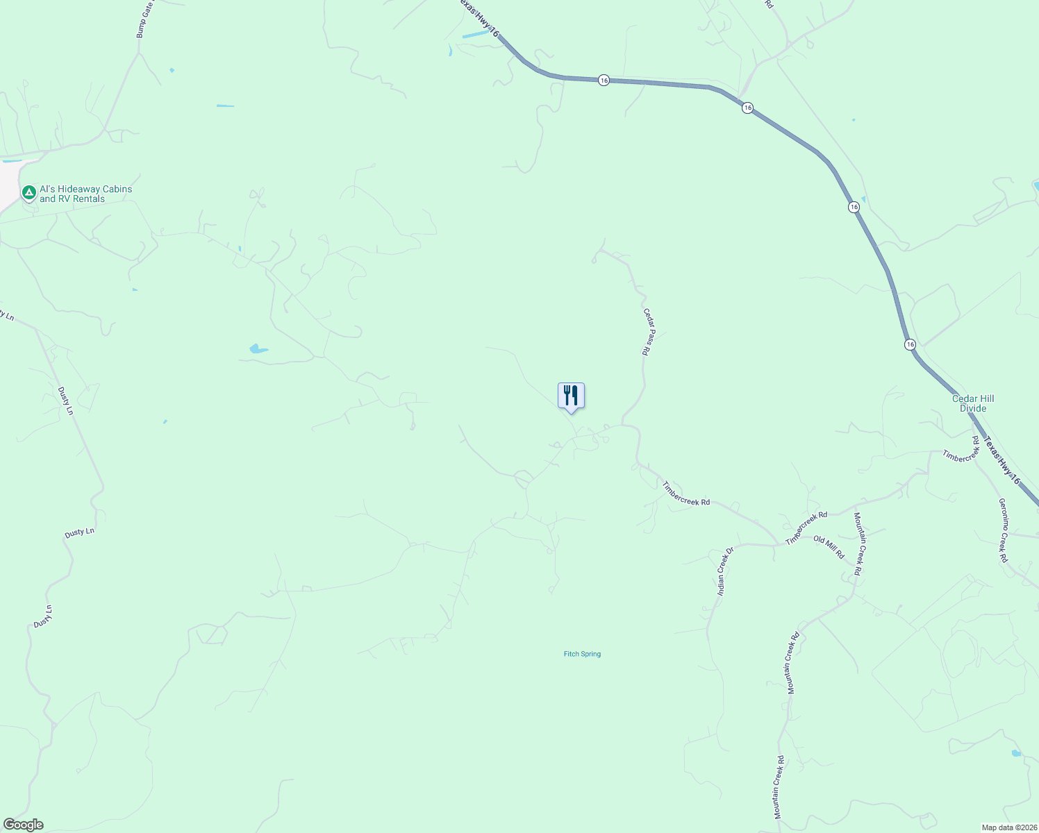 map of restaurants, bars, coffee shops, grocery stores, and more near in Pipe Creek