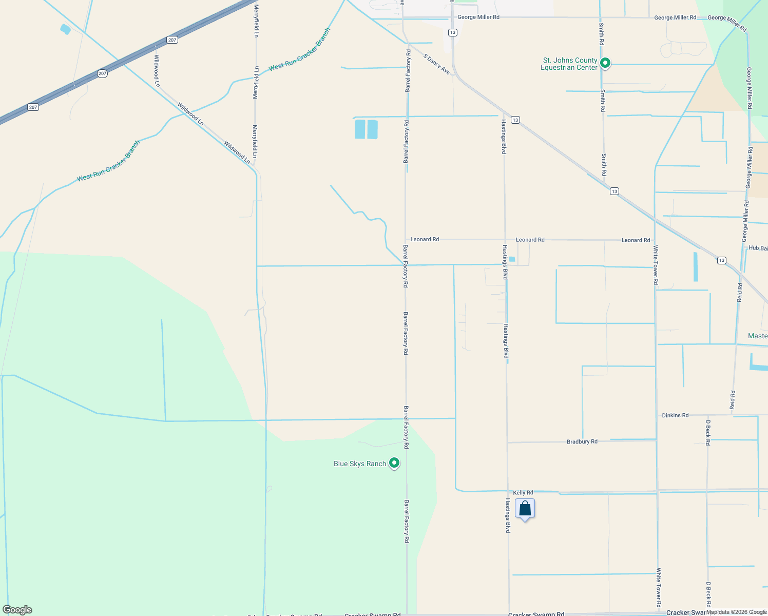 map of restaurants, bars, coffee shops, grocery stores, and more near 8845 Barrel Factory Road in Hastings