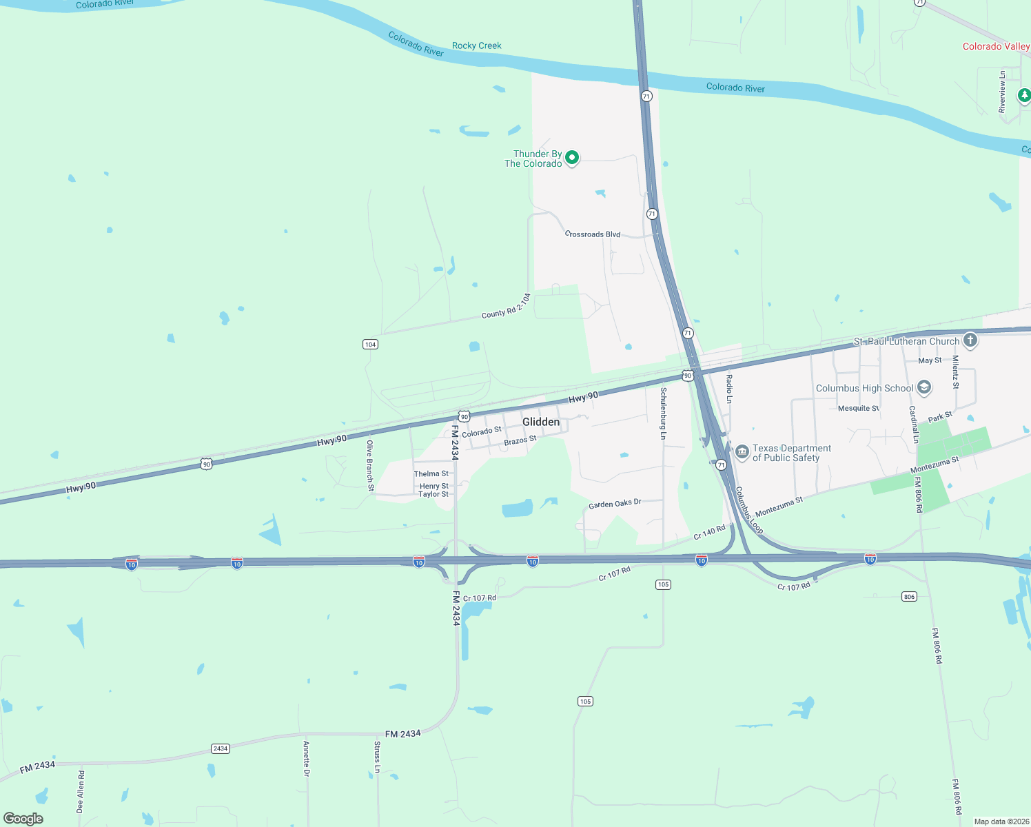 map of restaurants, bars, coffee shops, grocery stores, and more near 708 Front St in Glidden