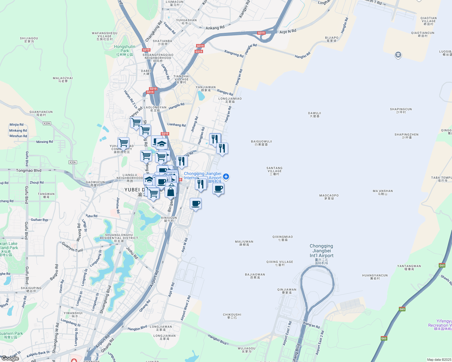 map of restaurants, bars, coffee shops, grocery stores, and more near in 